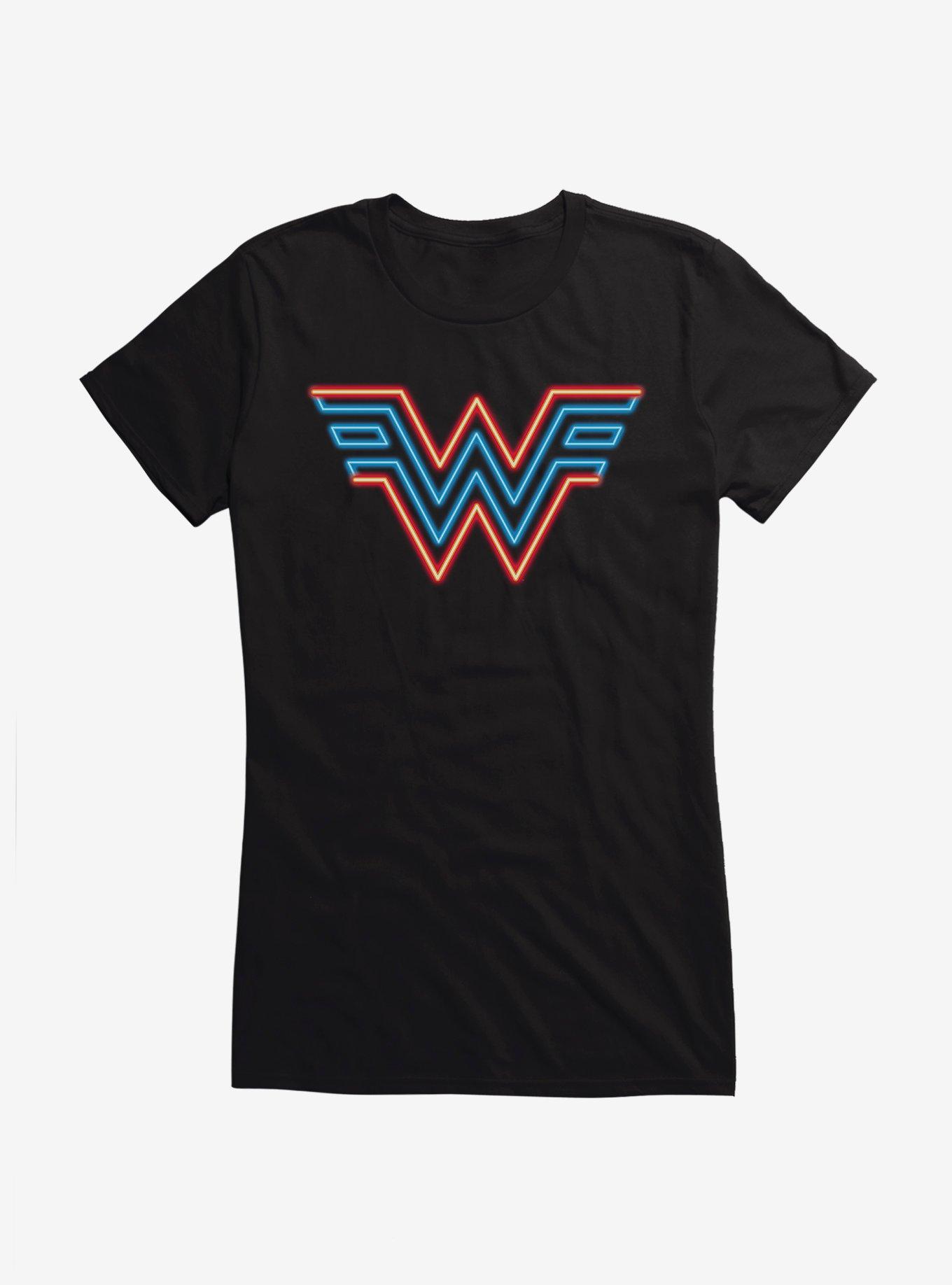 Wonder Woman 1984 Neon Logo Girls T-Shirt