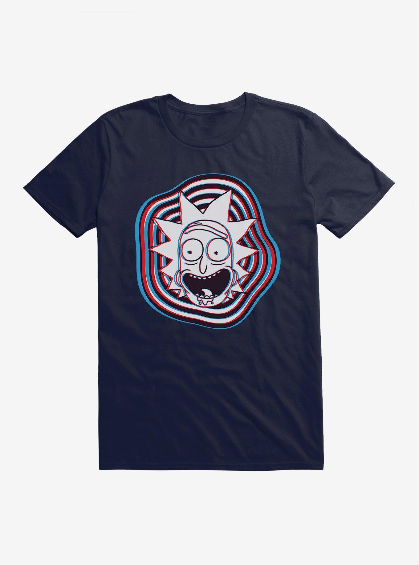 Rick And Morty 3-D Portal Rick T-Shirt, NAVY, hi-res