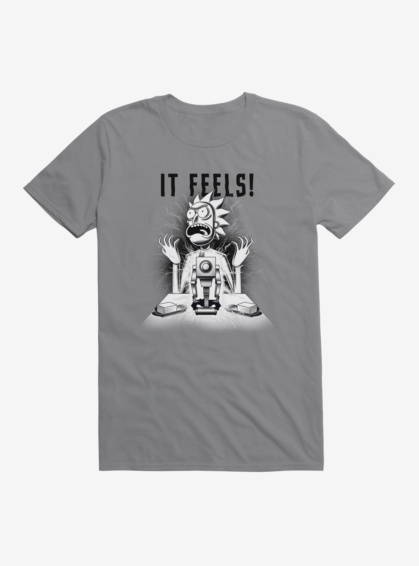 Rick And Morty Butter Robot T-Shirt Hot Topic Exclusive, STORM GREY, hi-res