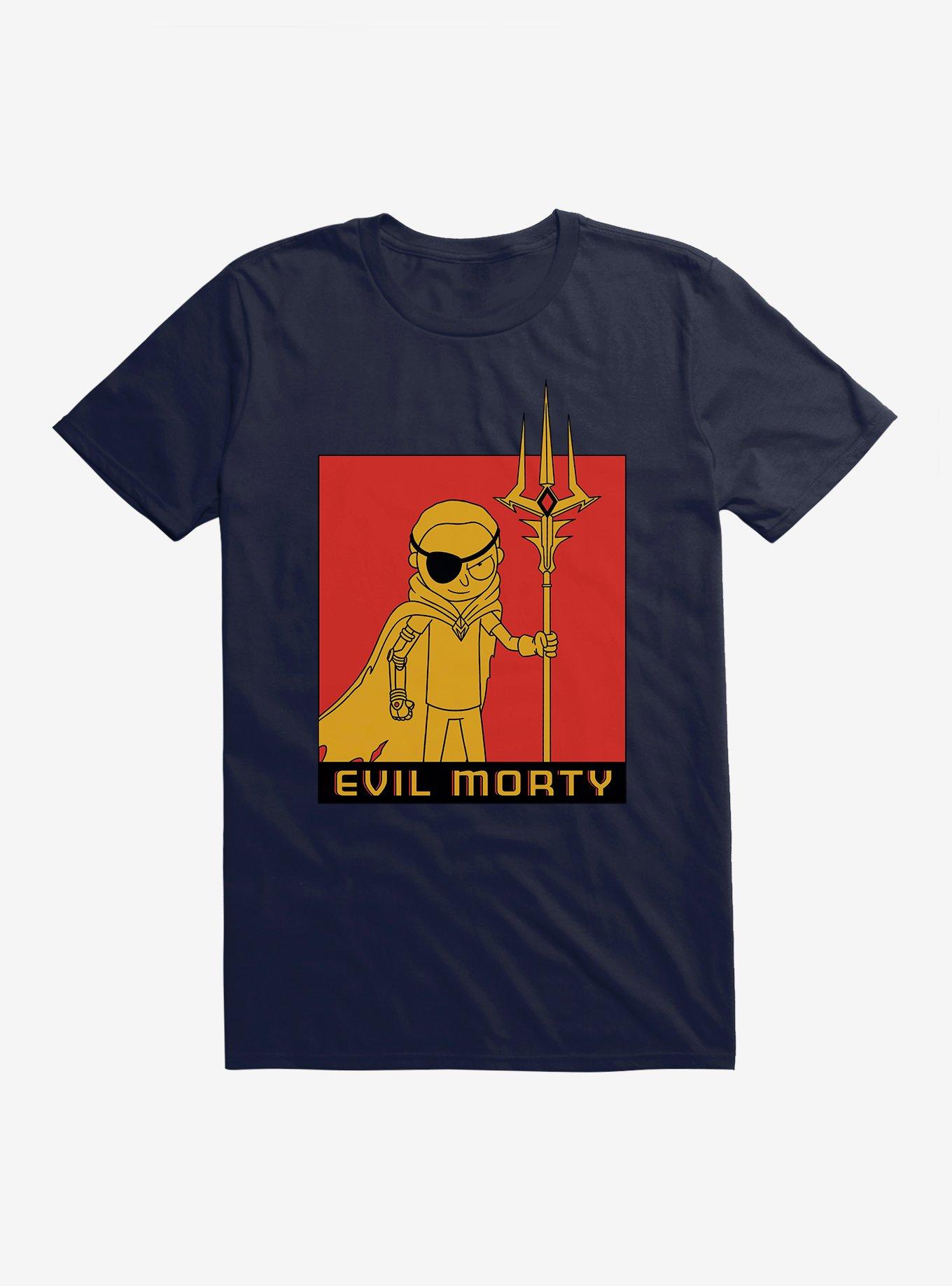Rick And Morty Evil Morty T-Shirt, NAVY, hi-res