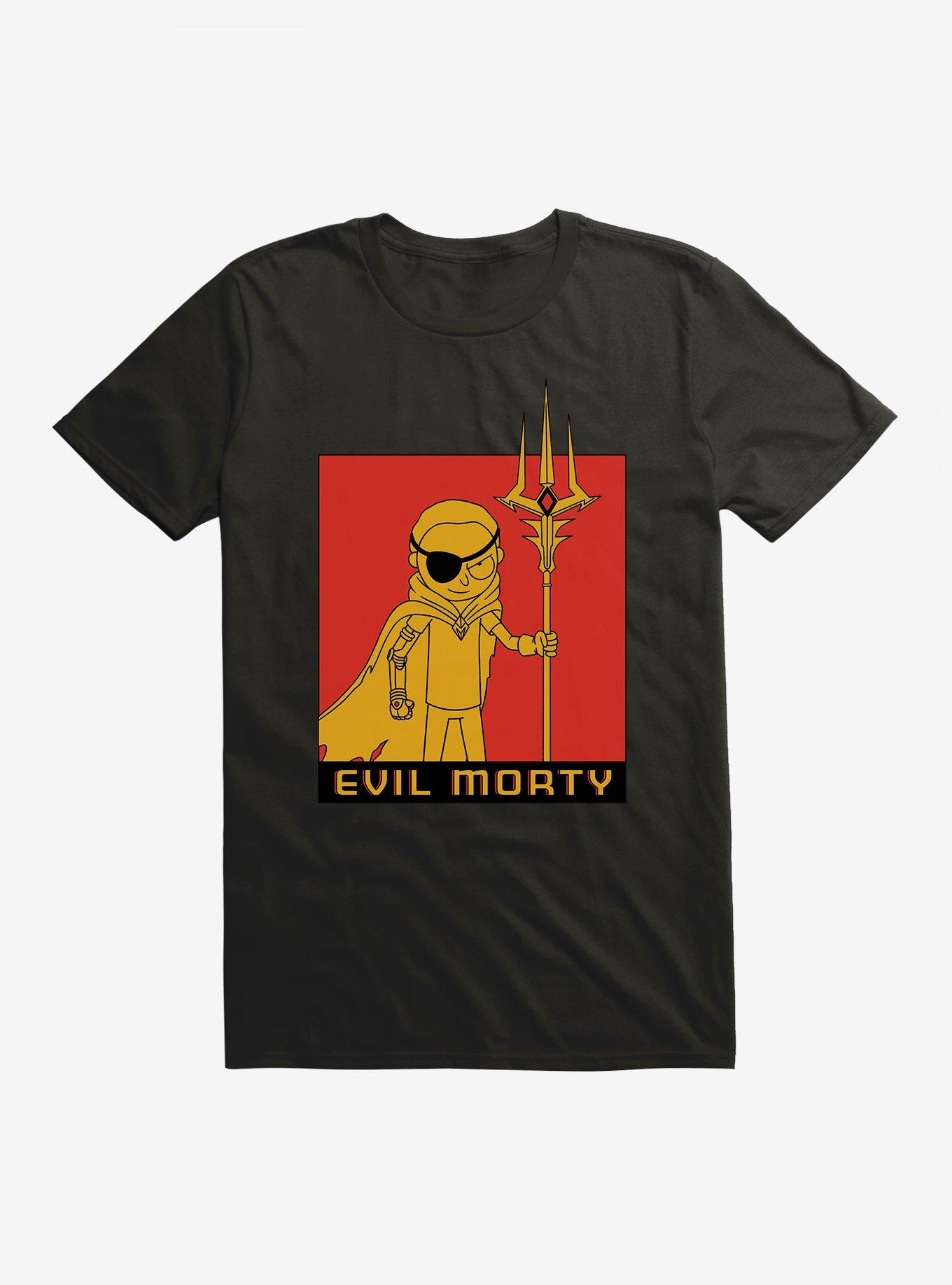 Rick And Morty Evil Morty T-Shirt, BLACK, hi-res