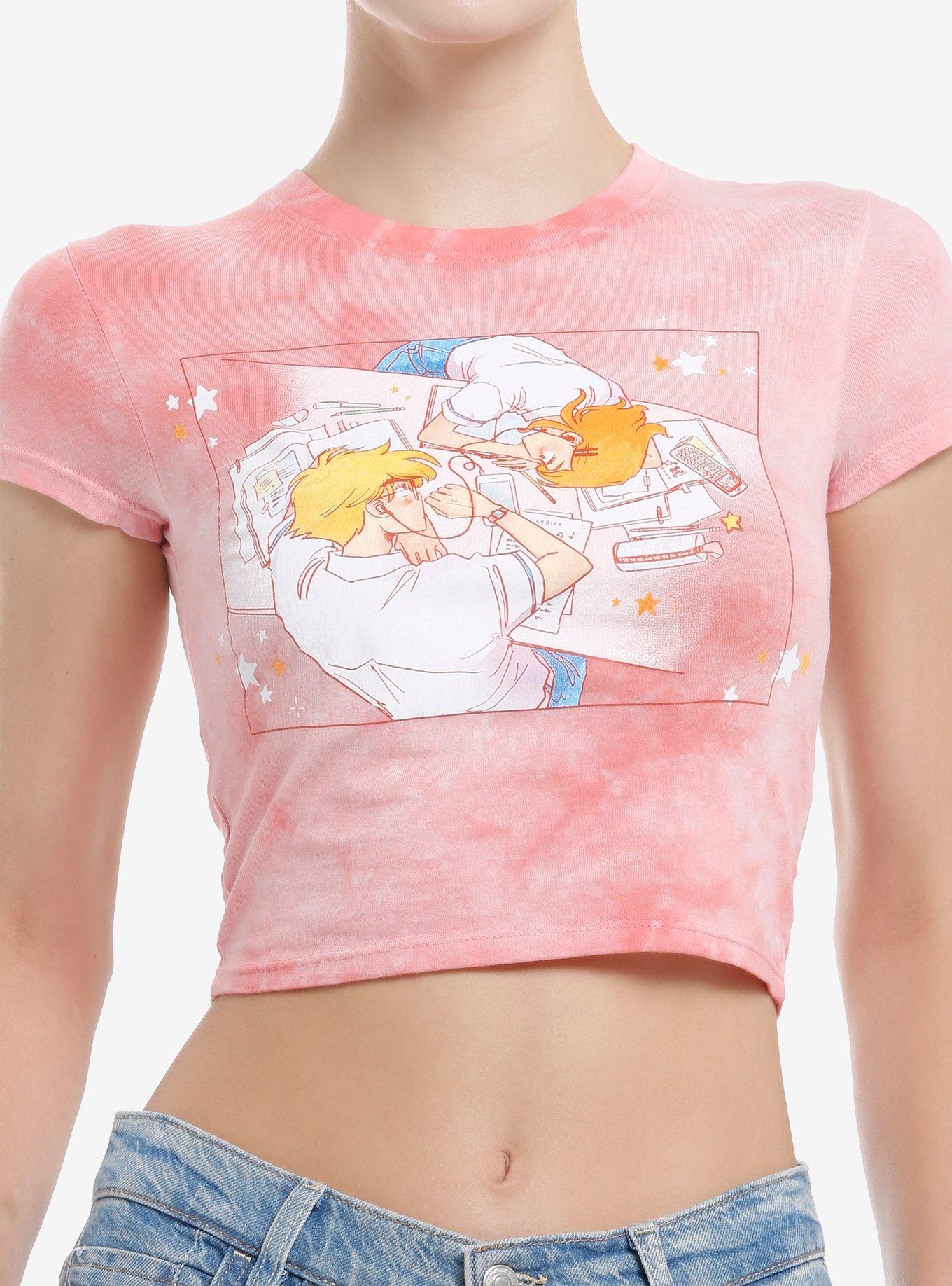 The Kiss Bet Oliver & Sara Lin Peach Wash Girls Baby T-Shirt, , hi-res