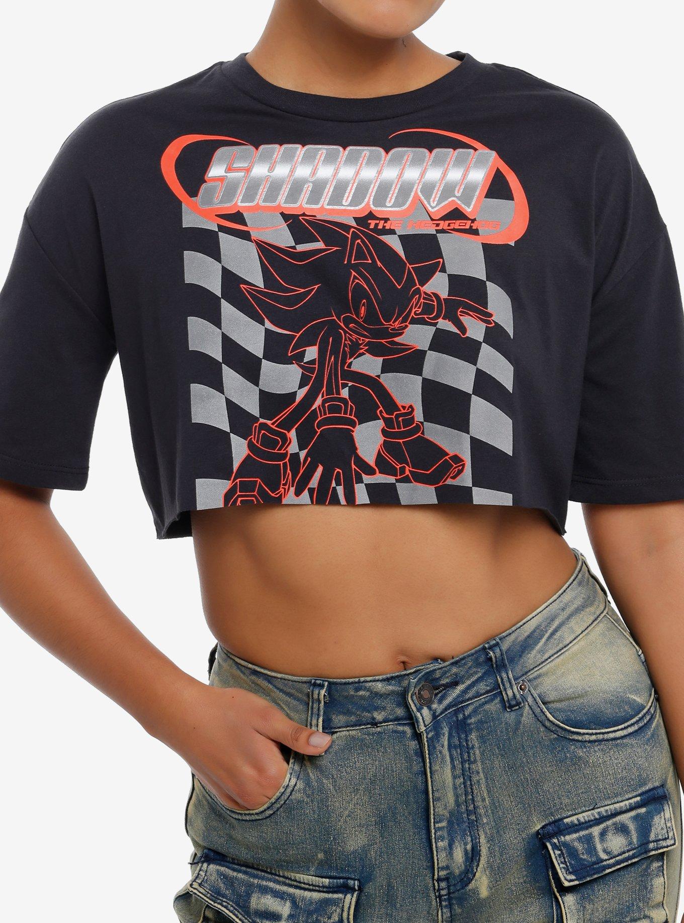 Sonic The Hedgehog Shadow Racing Girls Crop T-Shirt Hot Topic