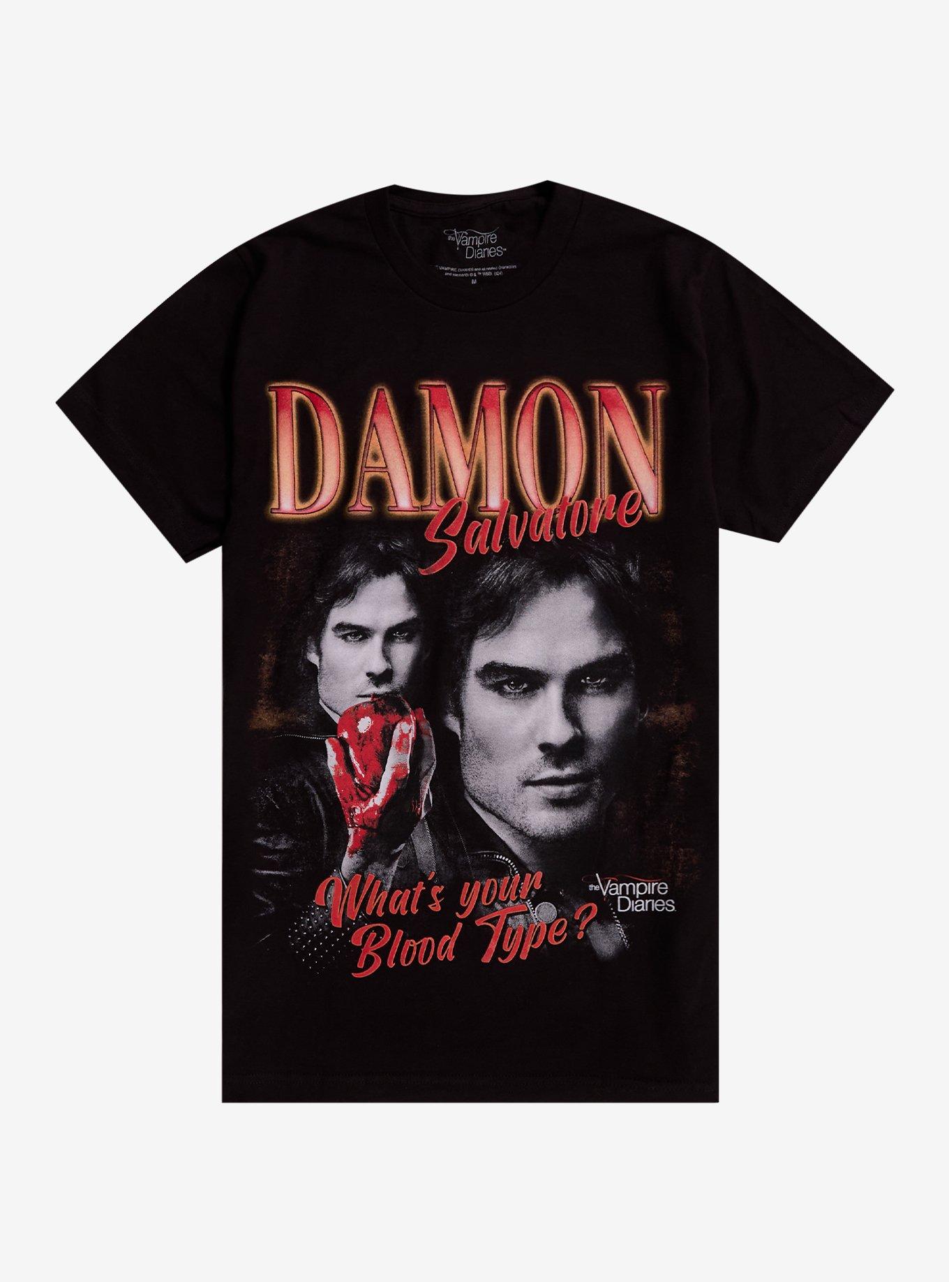 The Vampire Diaries Damon Salvatore Boyfriend Fit Girls T-Shirt, , hi-res