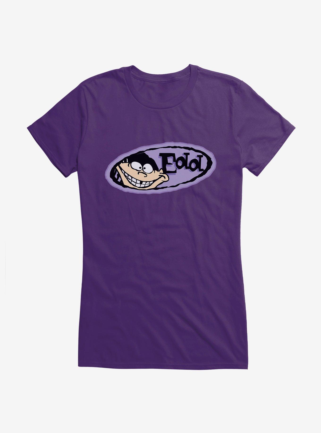 Ed, Edd N Eddy Logo Edd Girls T-Shirt, PURPLE, hi-res