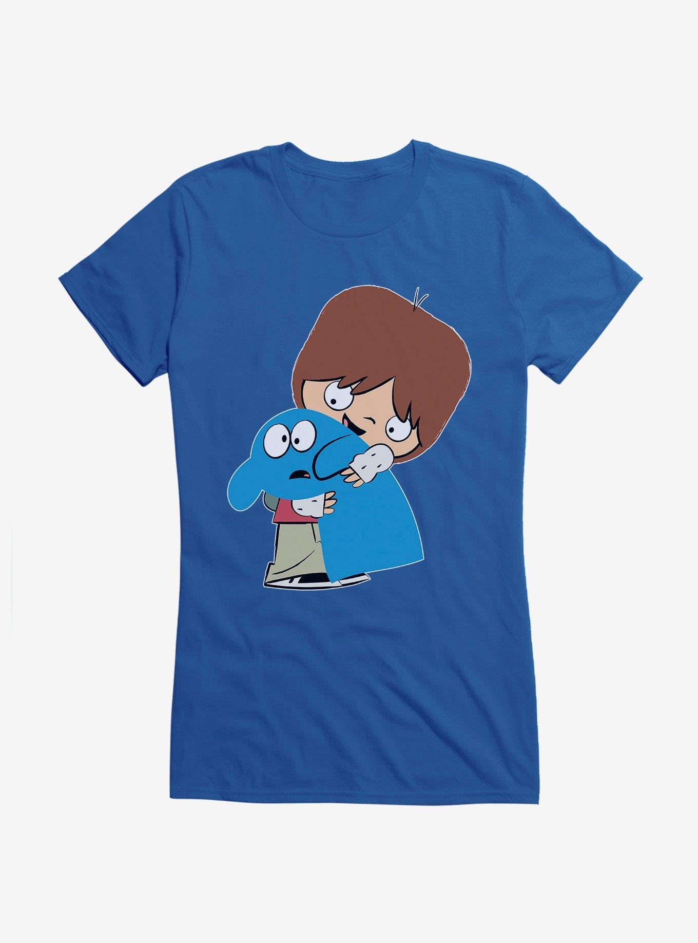 Foster's Home For Imaginary Friends Bloo In Hand Girls T-Shirt, ROYAL, hi-res