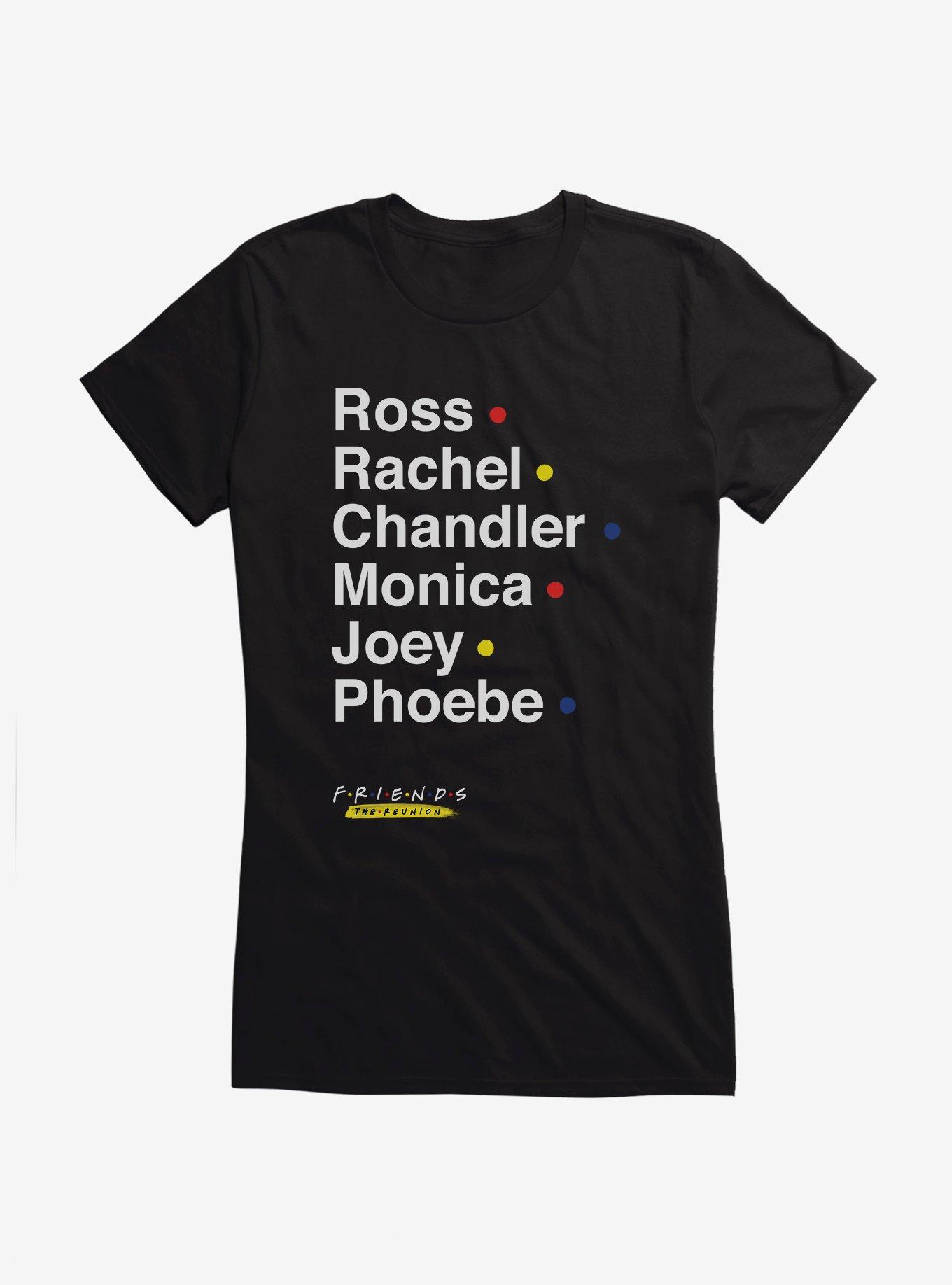 Friends Character Names List Girls T-Shirt, , hi-res