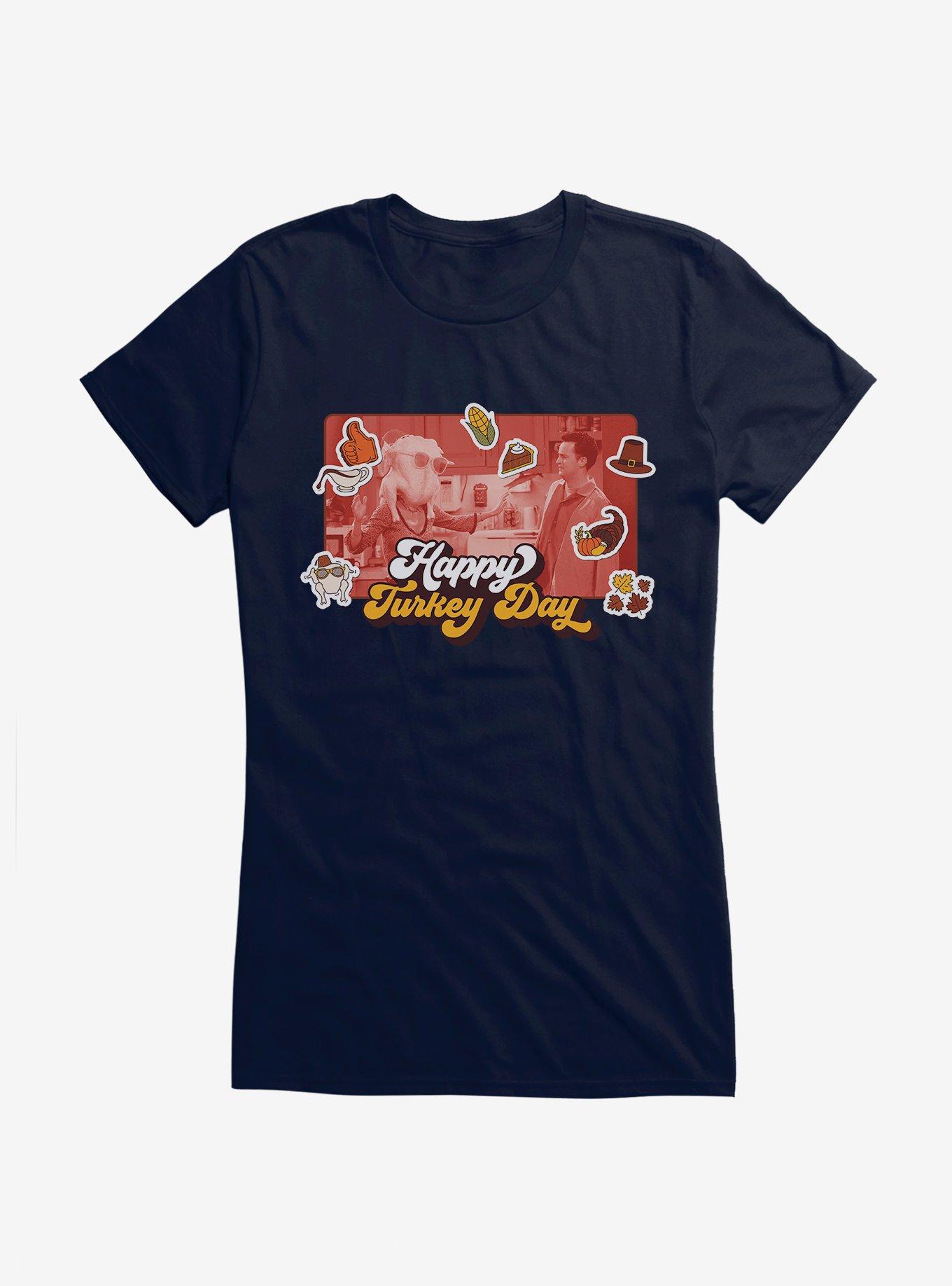 Friends Happy Turkey Day Girls T-Shirt, , hi-res