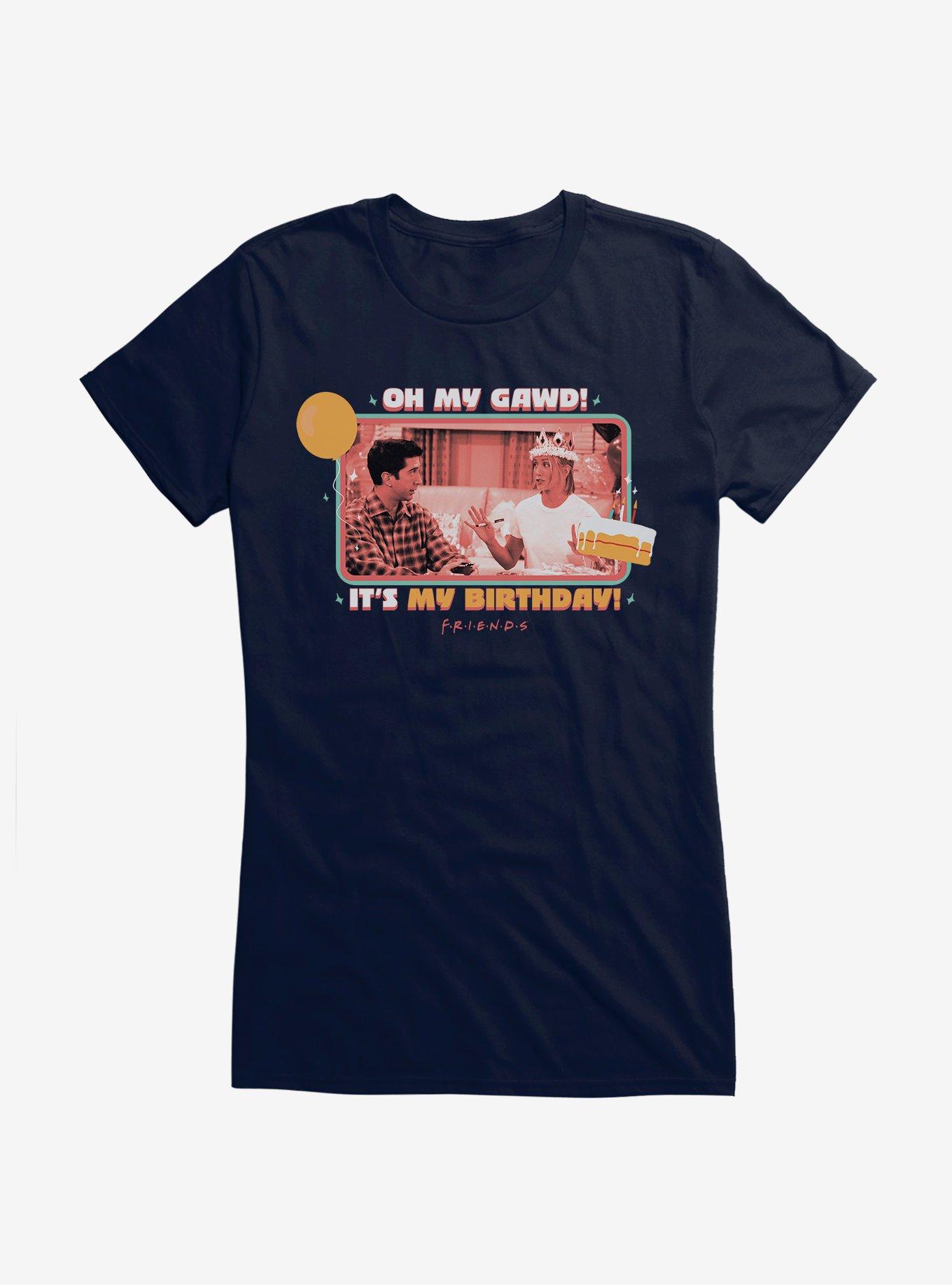 Friends It's My Birthday Girls T-Shirt, NAVY, hi-res