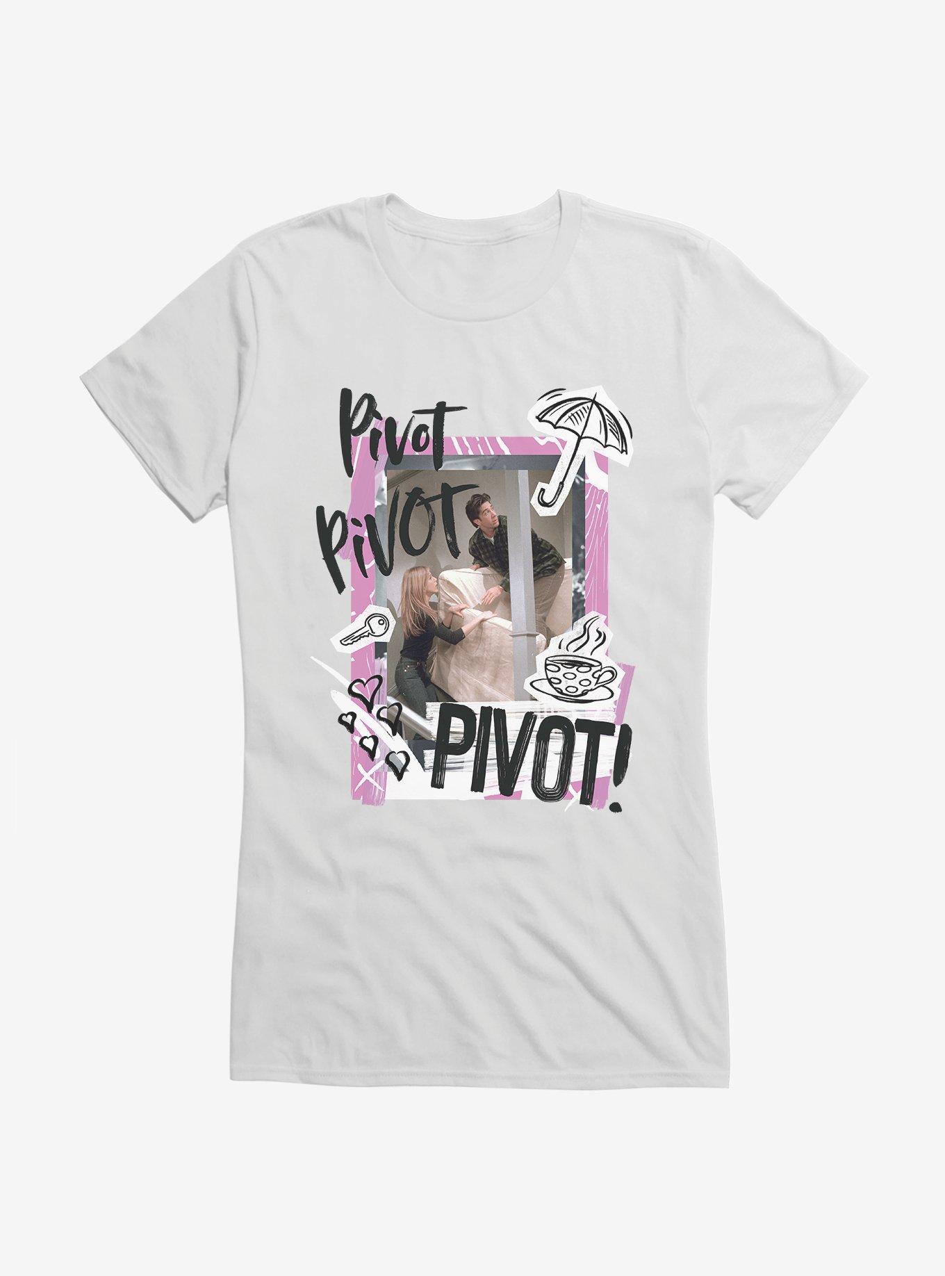 Friends Ross Rachel Pivot Girls T-Shirt, WHITE, hi-res