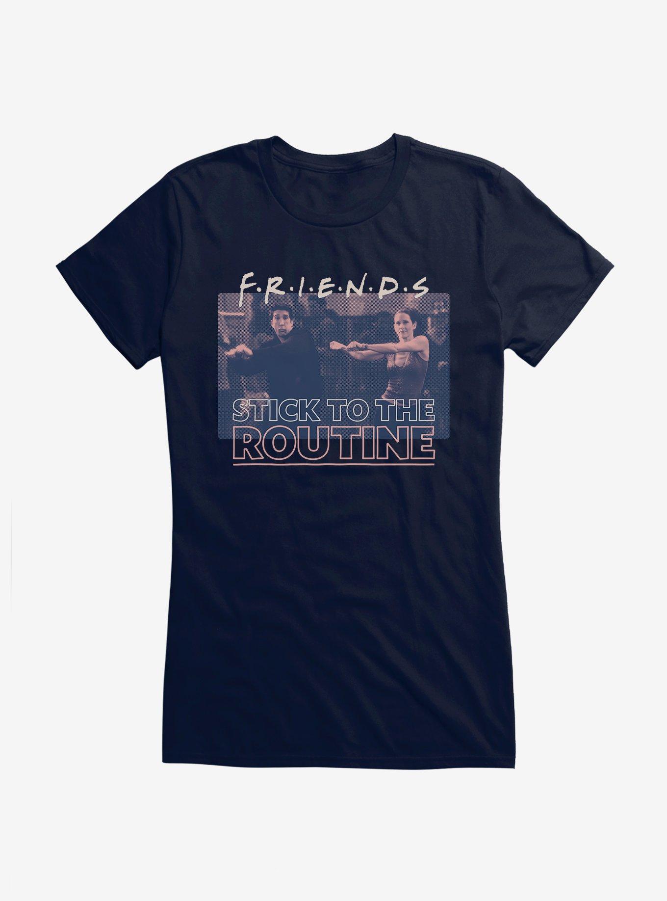 Friends Stick To The Routine Girls T-Shirt, , hi-res