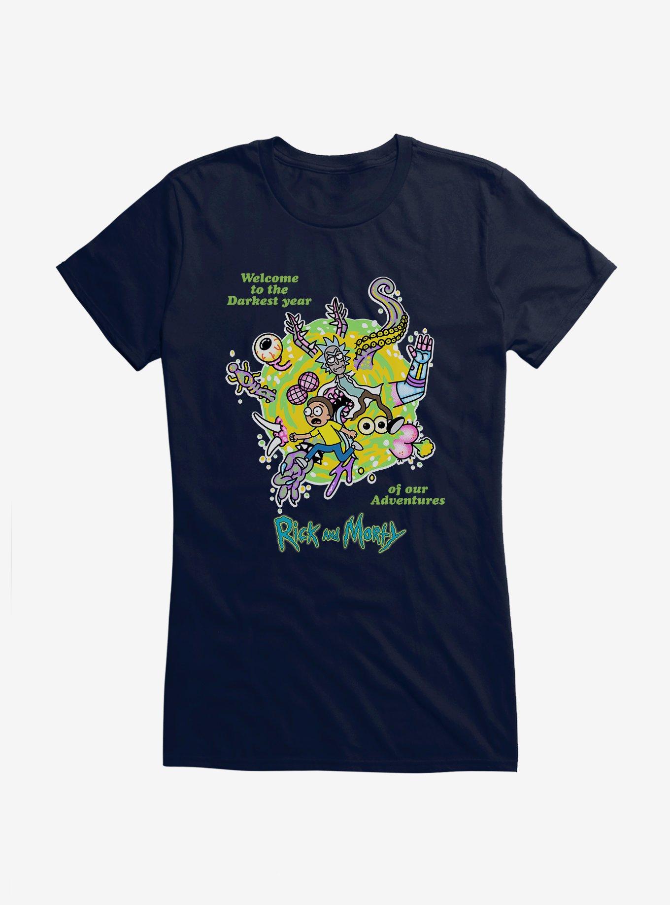 Rick And Morty Darkest Year Girls T-Shirt, , hi-res