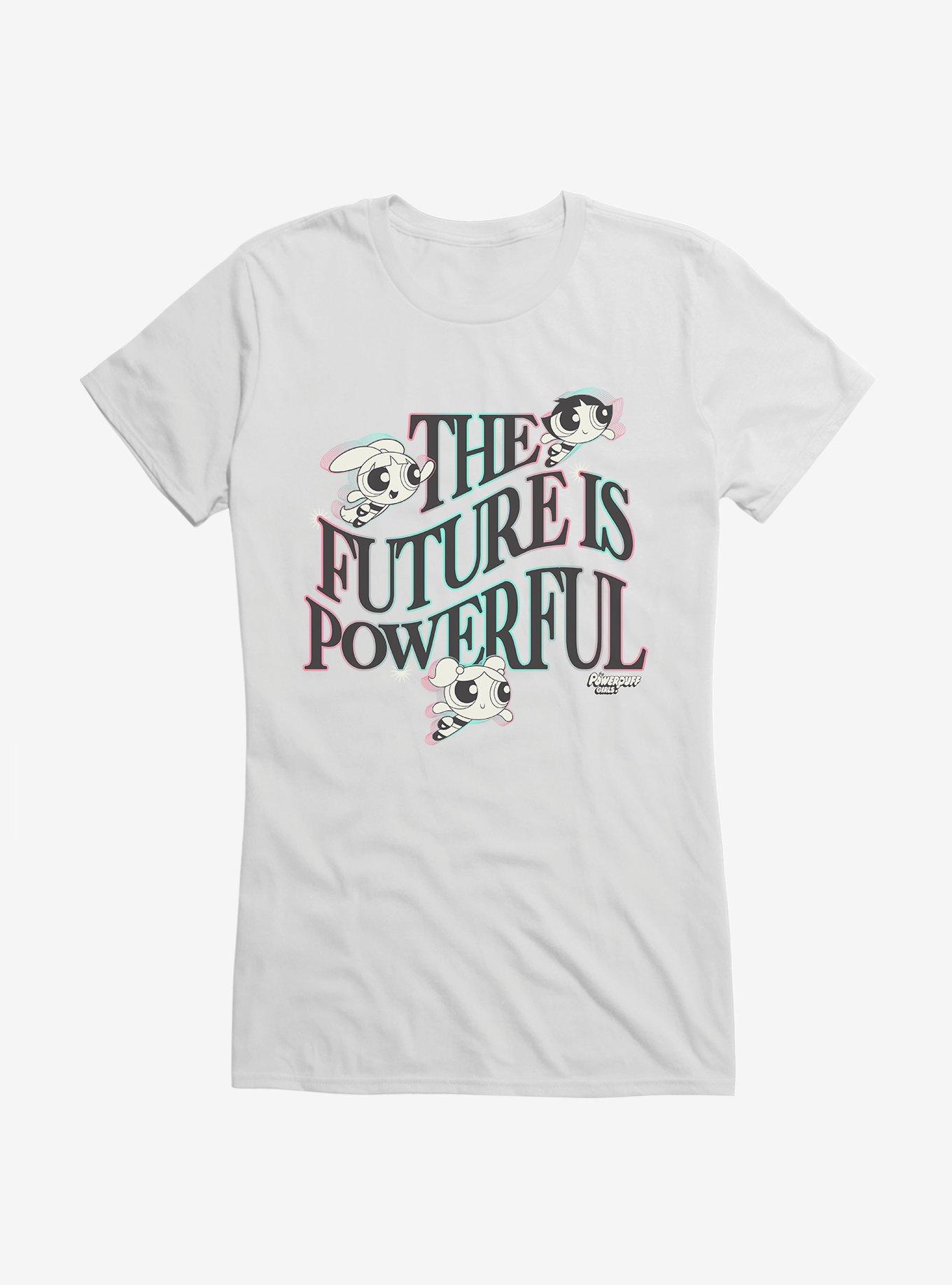 Powerpuff Girls The Future Is Powerful Girls T-Shirt, WHITE, hi-res