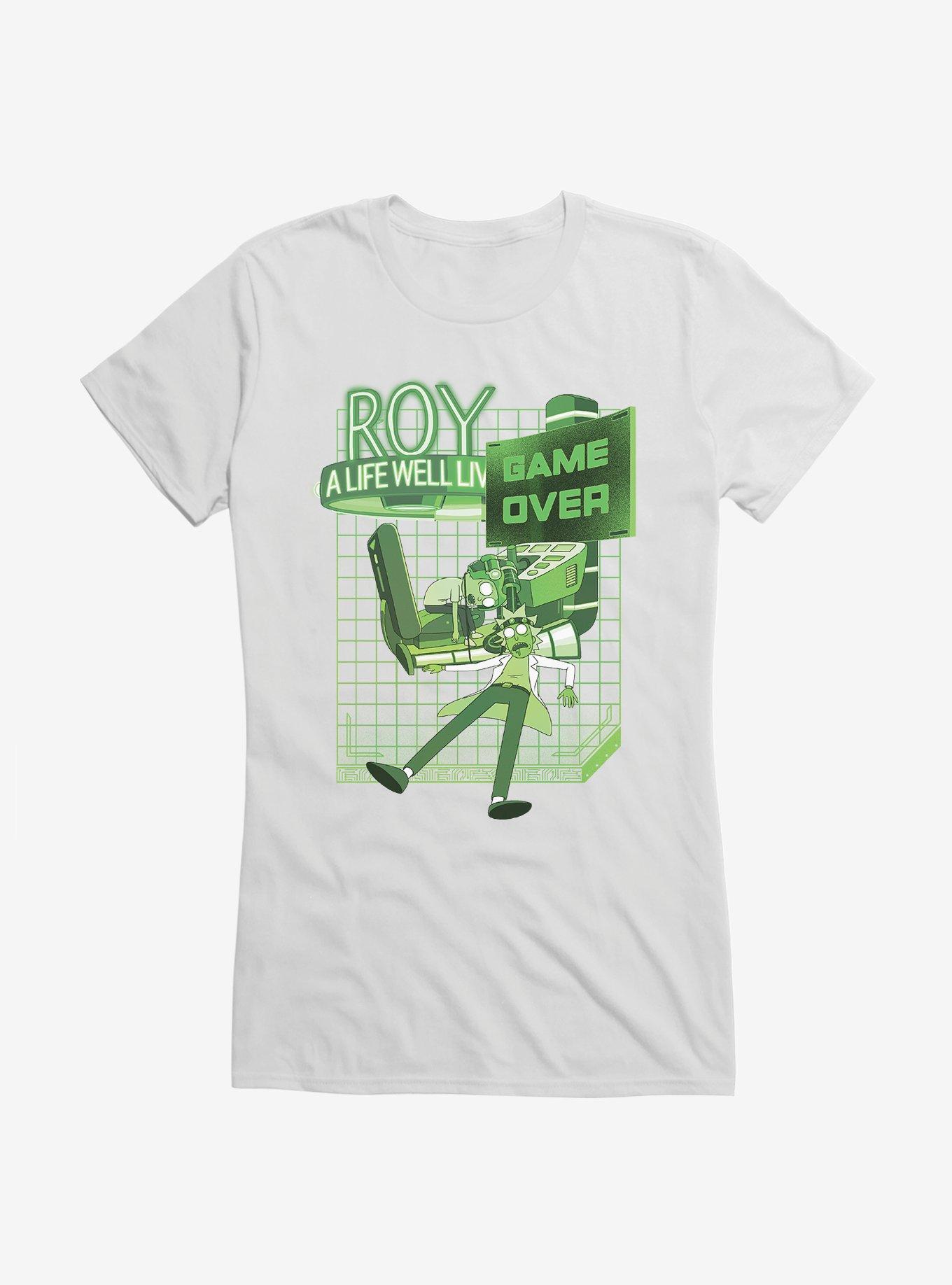 Rick And Morty Game Over Girls T-Shirt, , hi-res