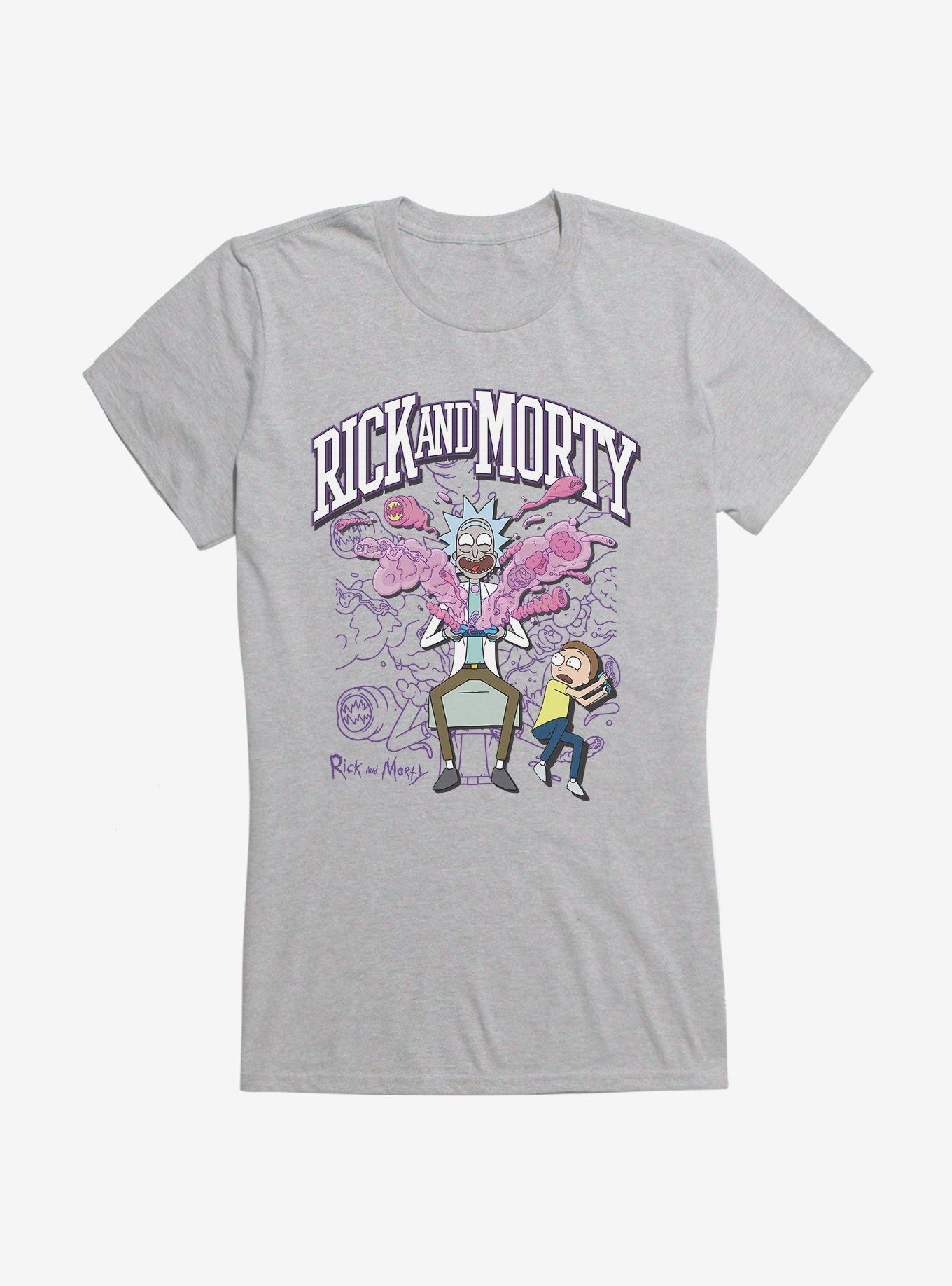 Rick And Morty Gaming Explosion Girls T-Shirt