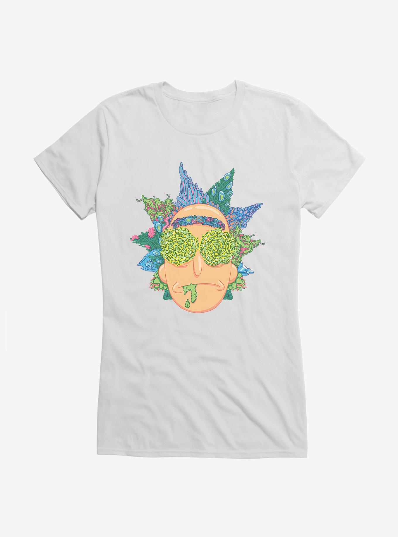 Rick And Morty Portal Eyes Rick Girls T-Shirt, WHITE, hi-res