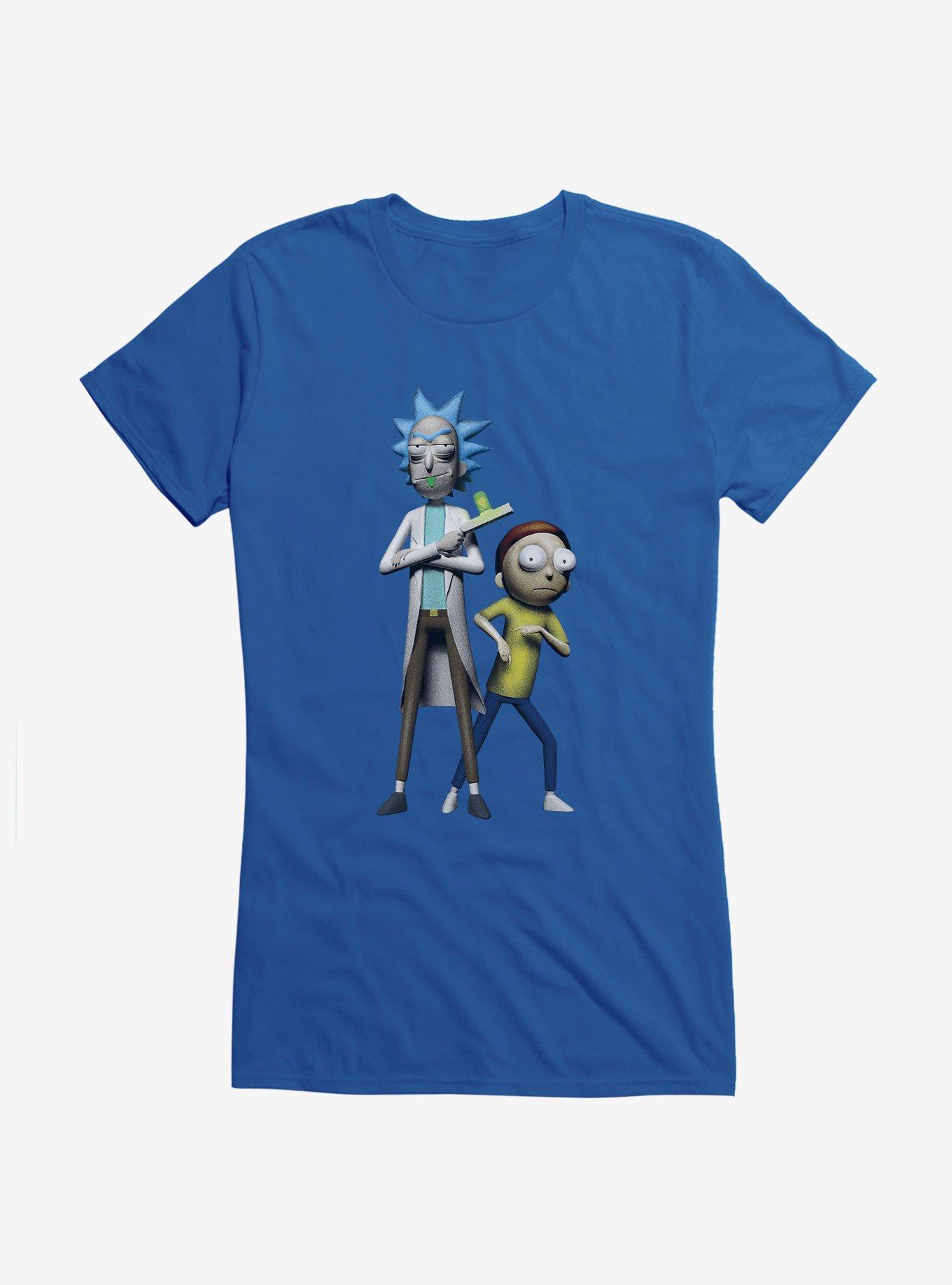 Rick And Morty Pose FIgures Girls T-Shirt, , hi-res