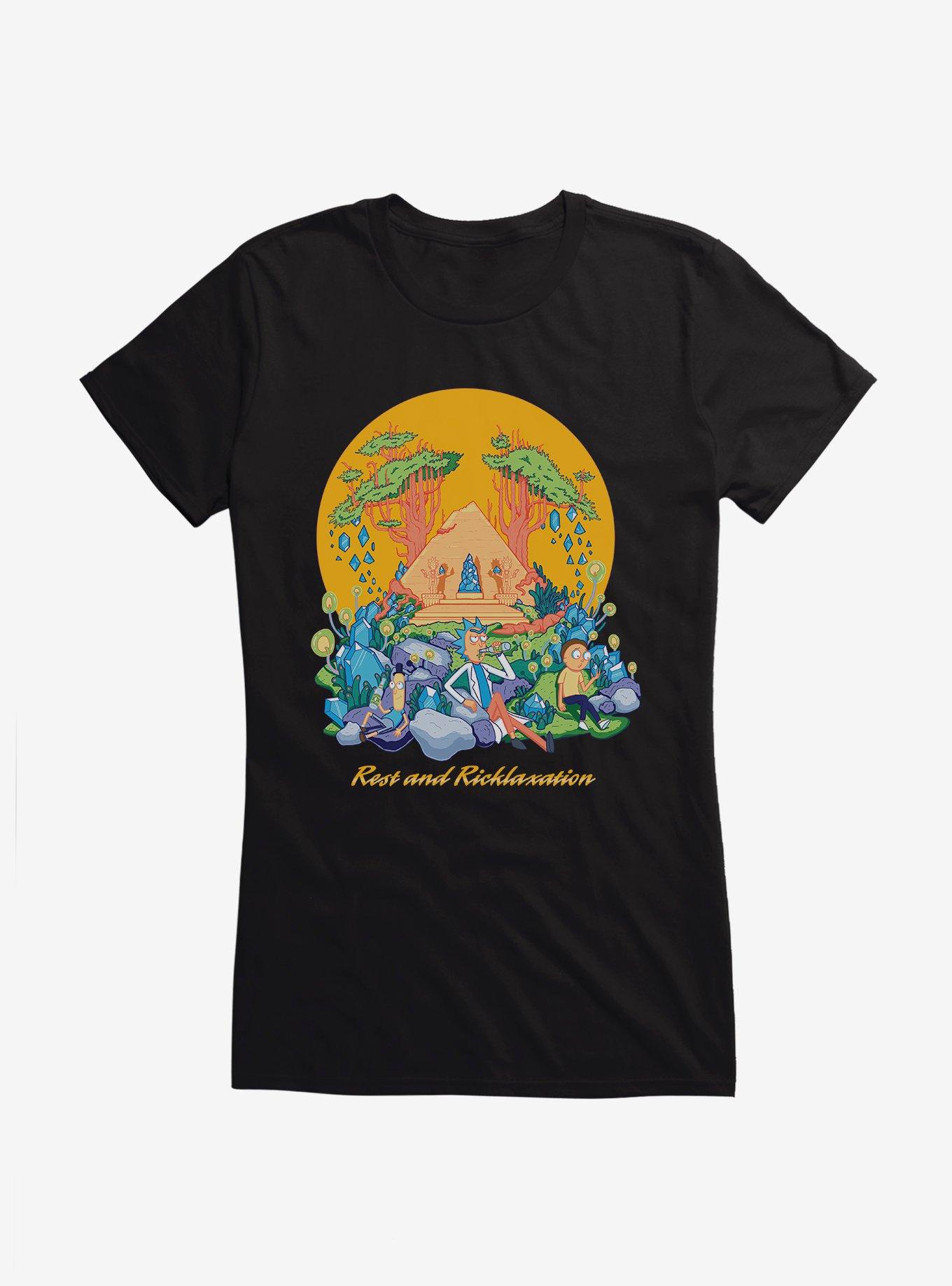 Rick And Morty Rest And Ricklaxation Girls T-Shirt
