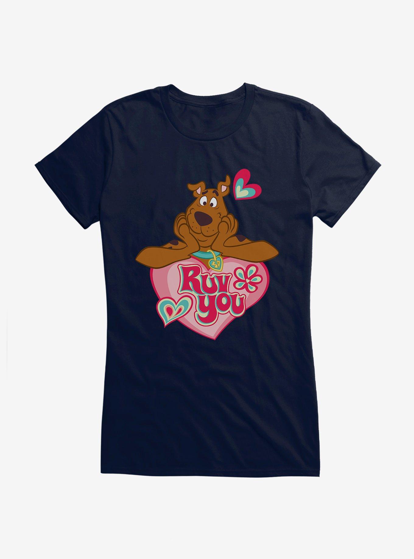 Scooby-Doo Valentines Ruv You Heart Girls T-Shirt, , hi-res