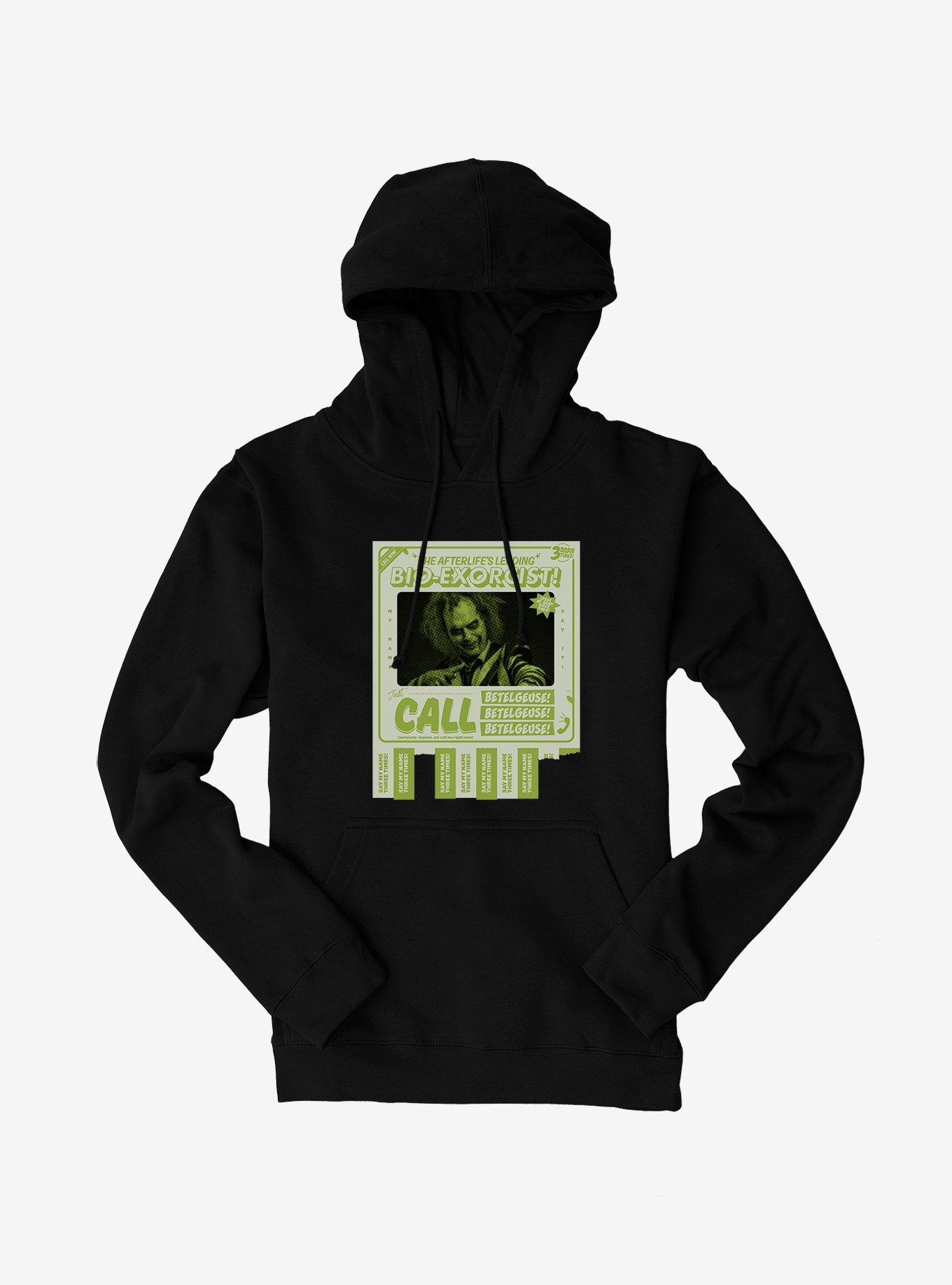 Beetlejuice Bio-Exorcist Beetlguese Tear-Off Flyer Hoodie