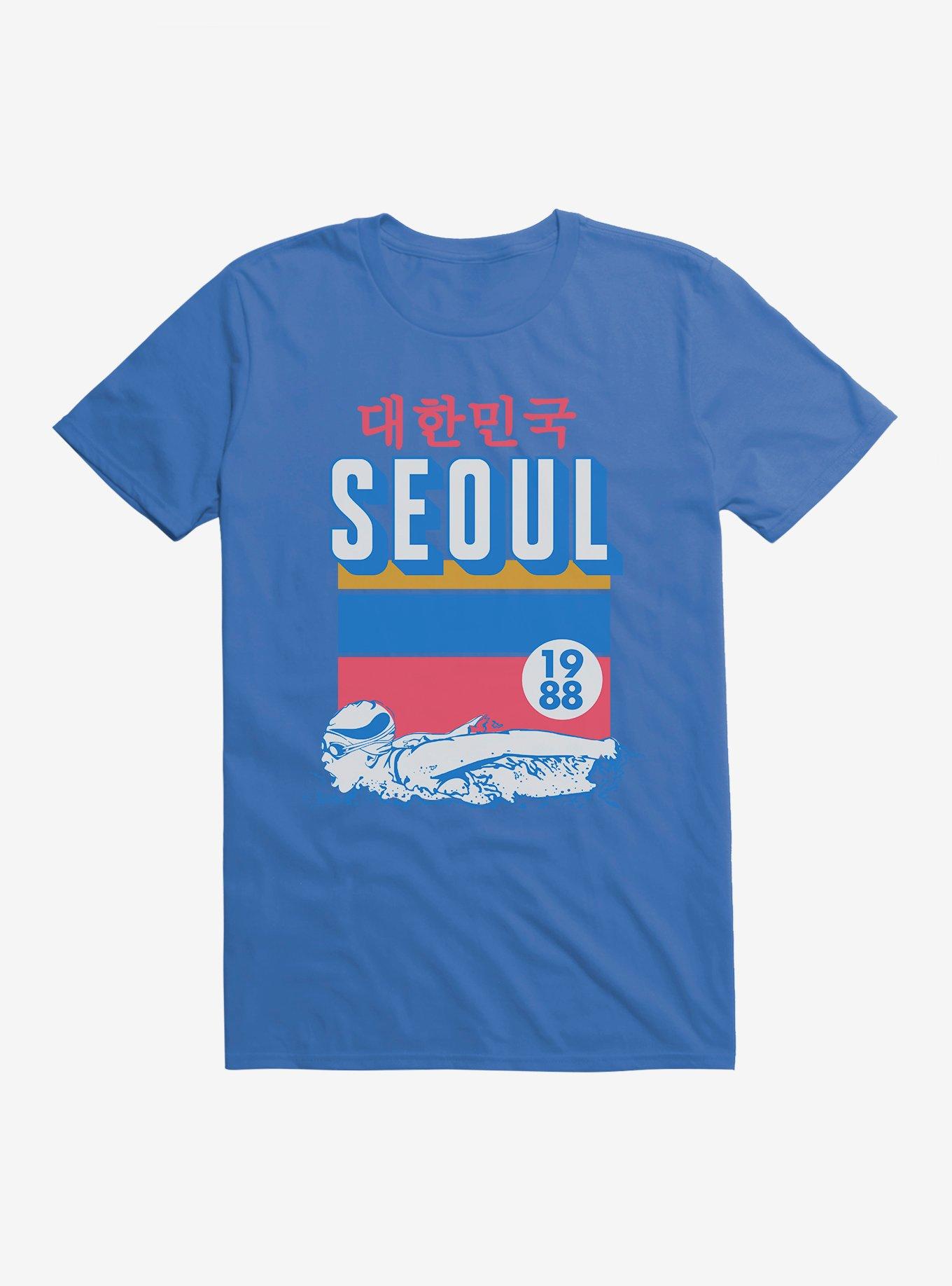 Olympic Swimming Seoul 1988 T-Shirt, ROYAL, hi-res
