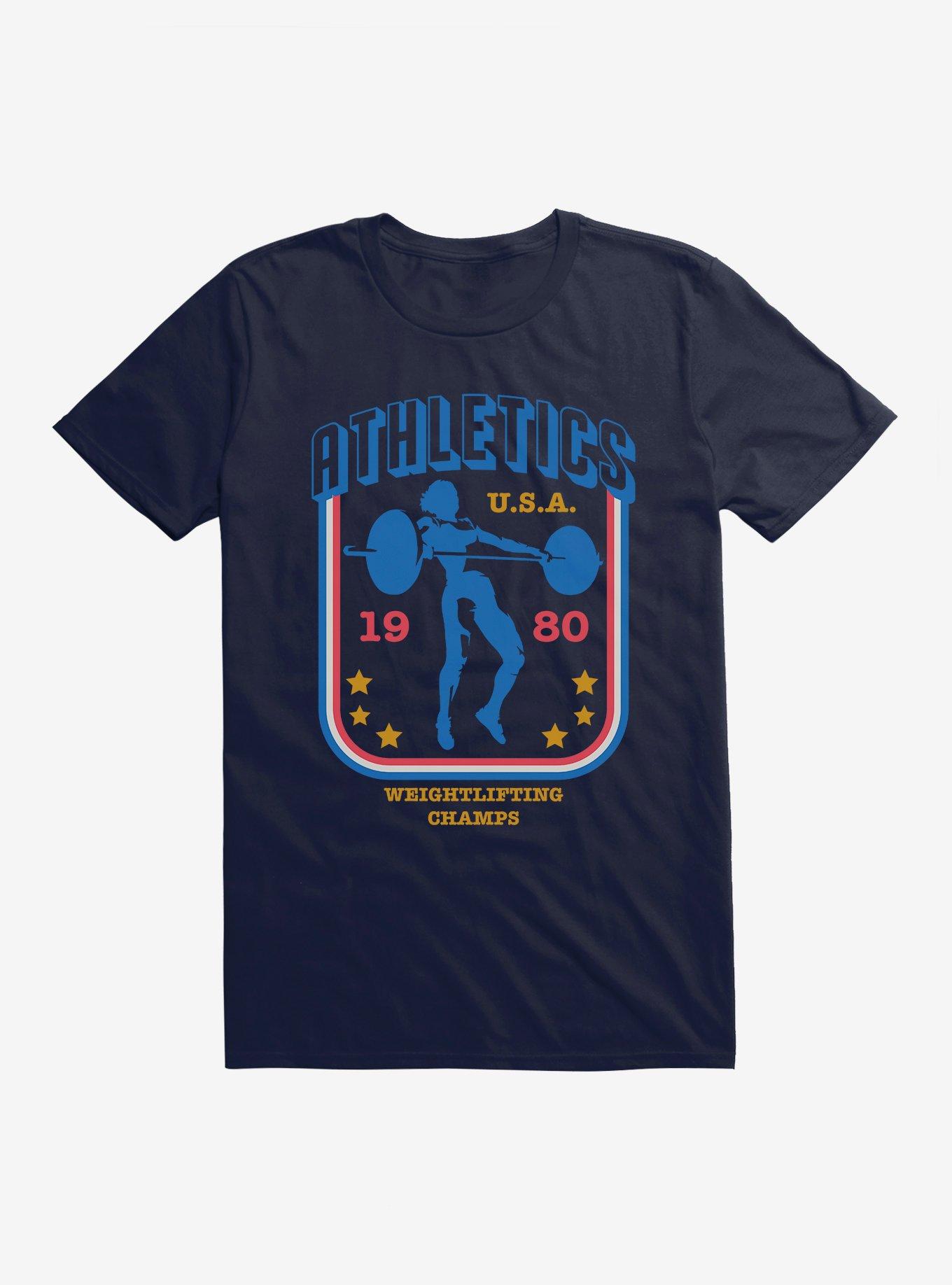 Olympic Weightlifting Champs 1980 USA T-Shirt, , hi-res