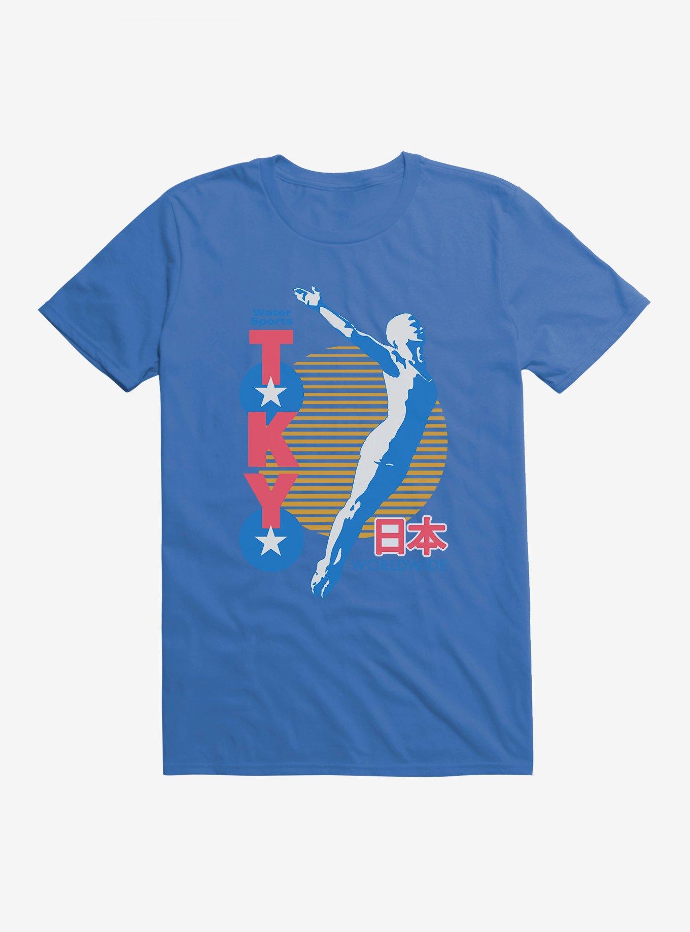 Olympic Water Sports Tokyo Worldwide T-Shirt, ROYAL, hi-res