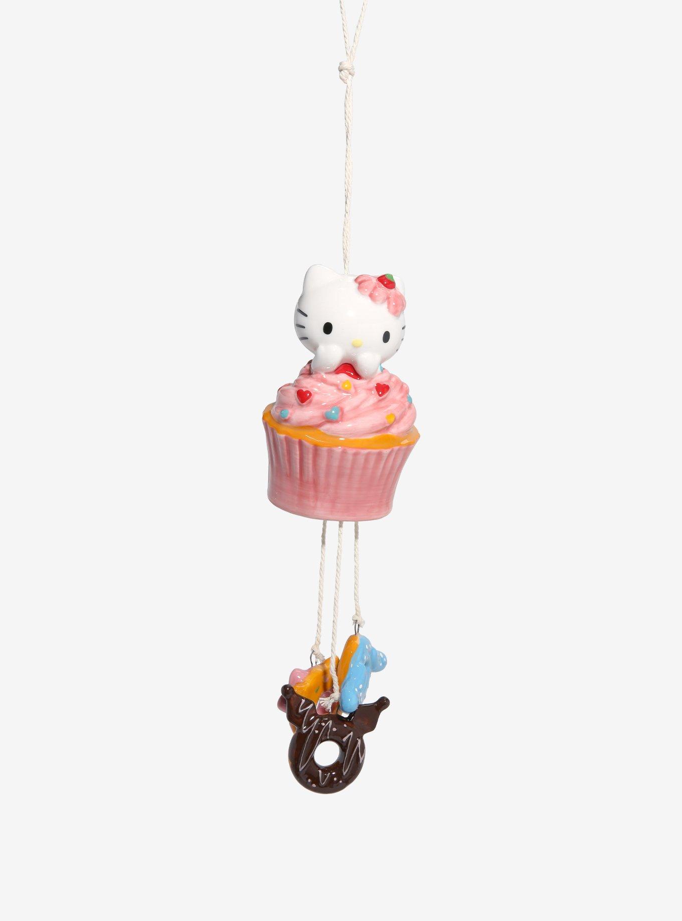 Blue Sky Hello Kitty Cupcake Hanging Chime