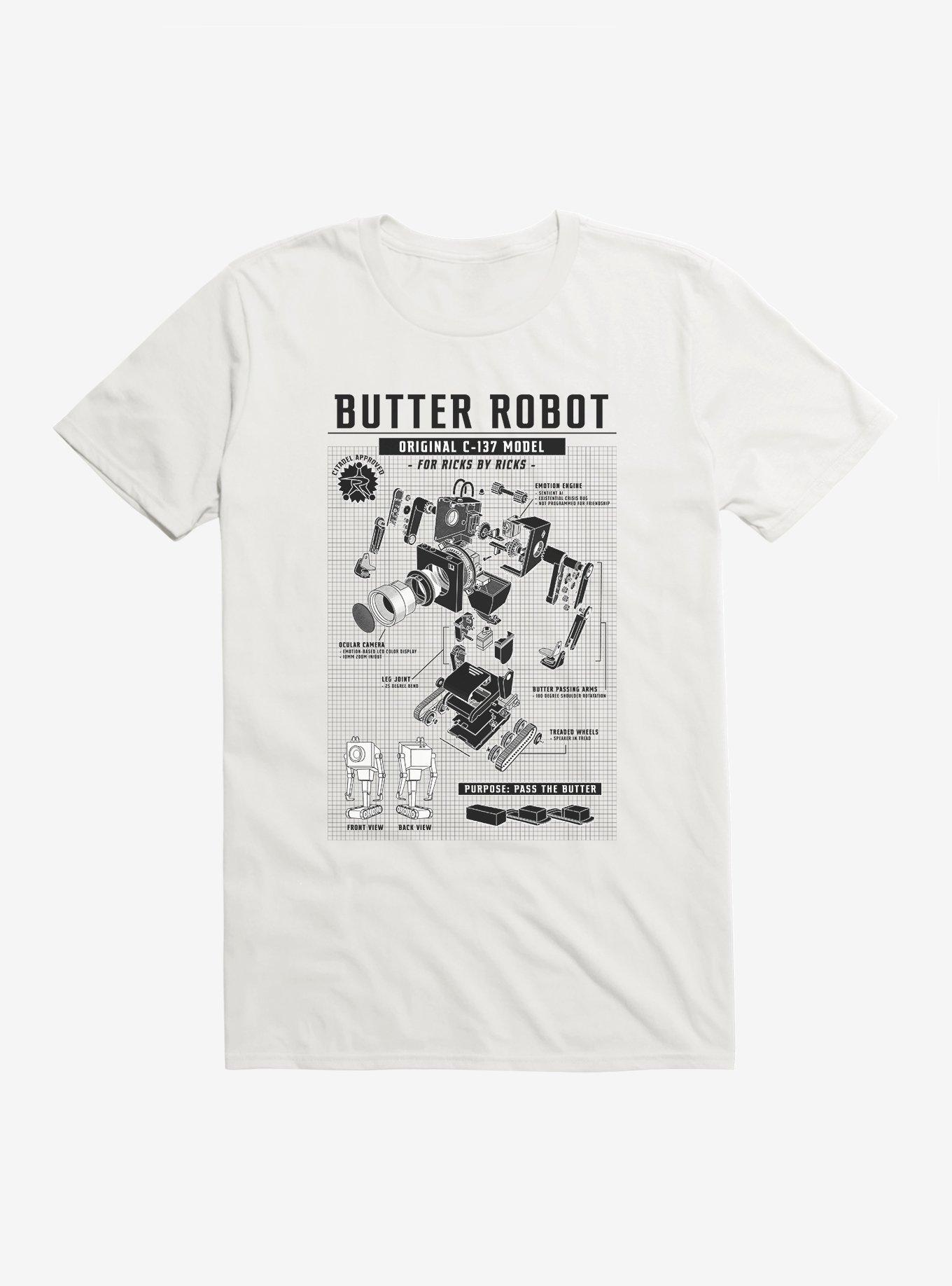 Rick And Morty Butter Robot Original Model T-Shirt Hot Topic Exclusive, , hi-res