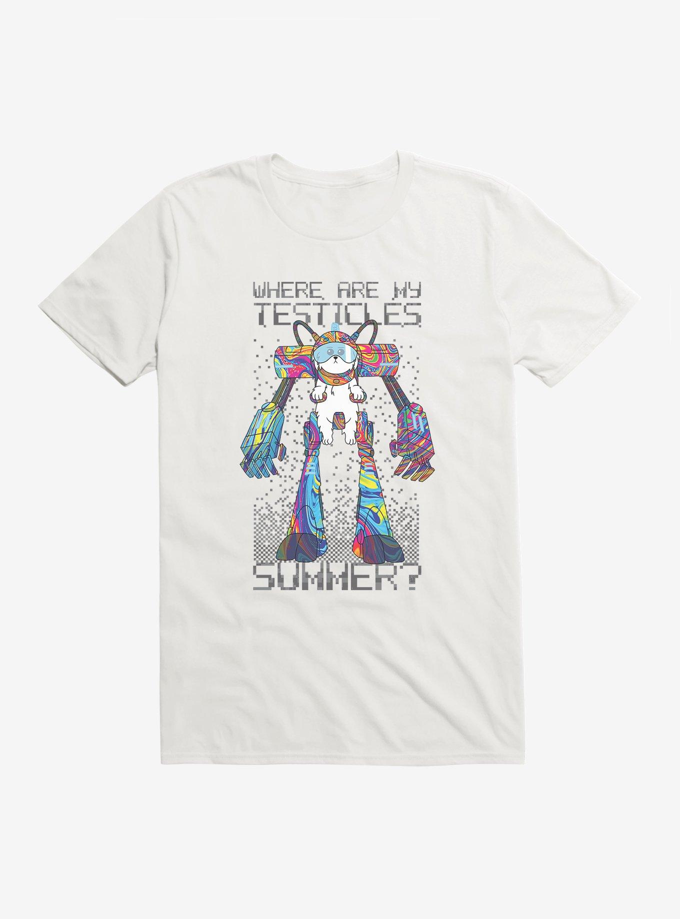 Rick And Morty Snuffles T-Shirt, WHITE, hi-res