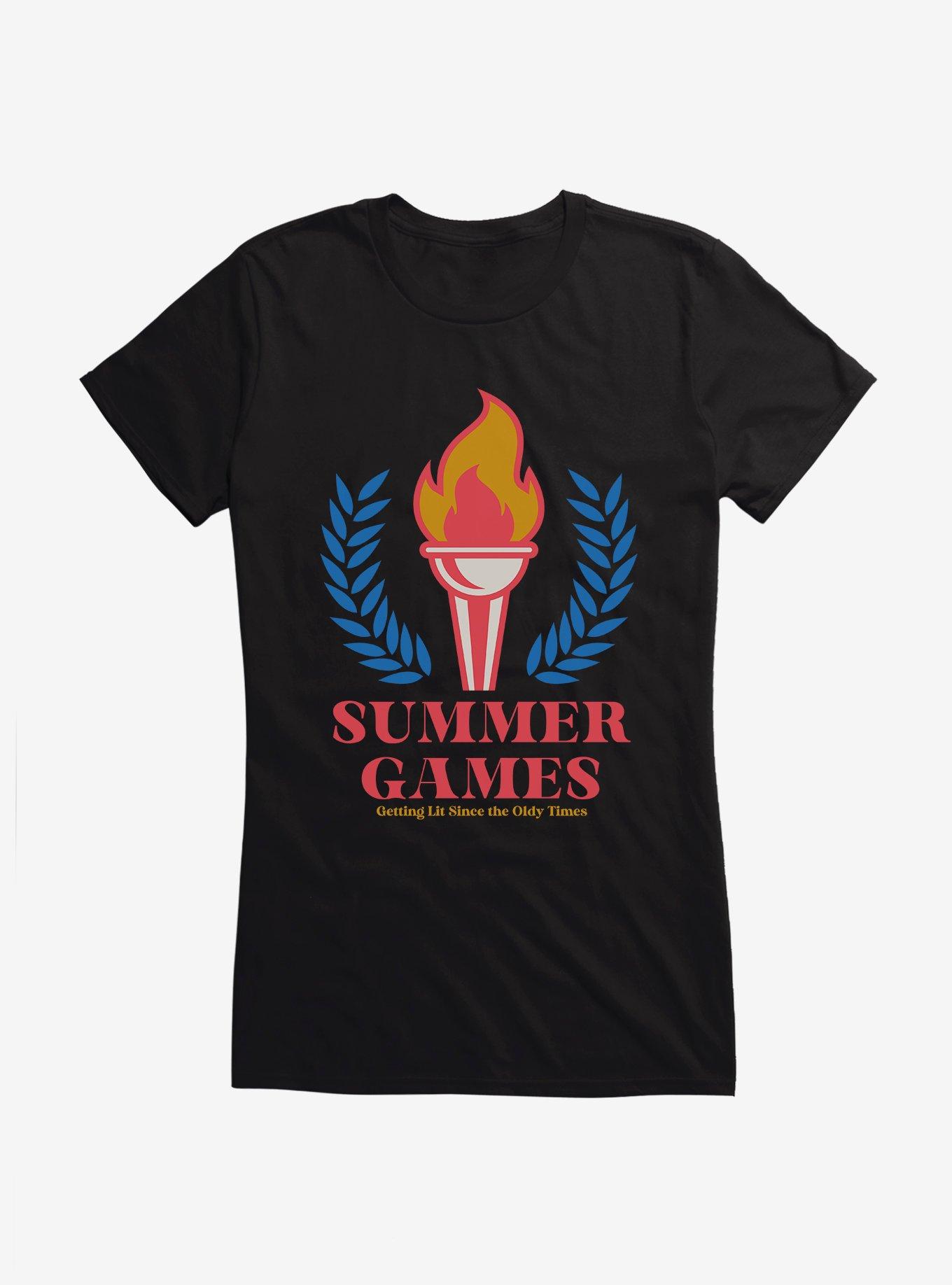 Olympic Lit Since The Oldy Times Girls T-Shirt, BLACK, hi-res