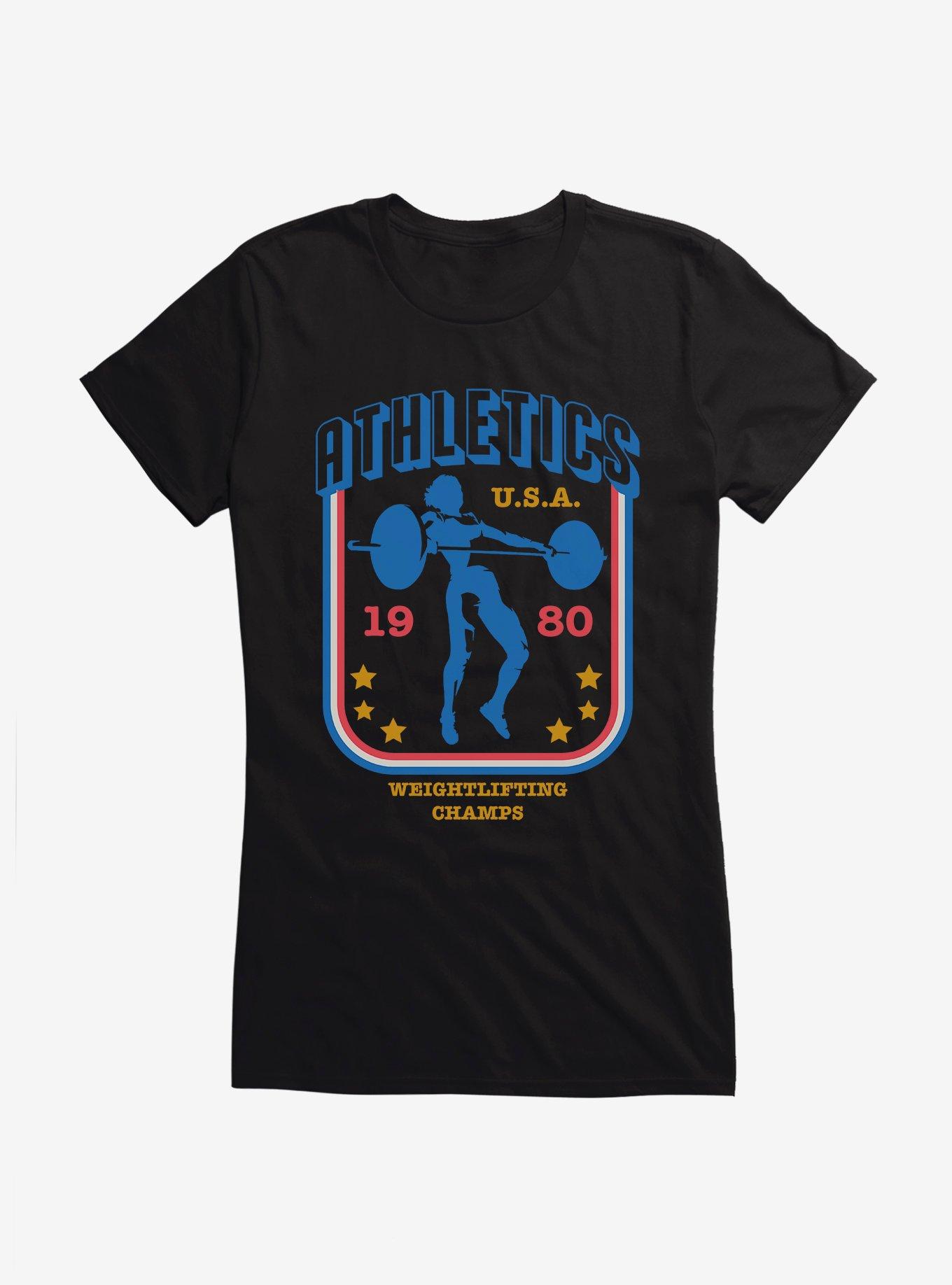 Olympic Weightlifting Champs 1980 USA Girls T-Shirt, , hi-res