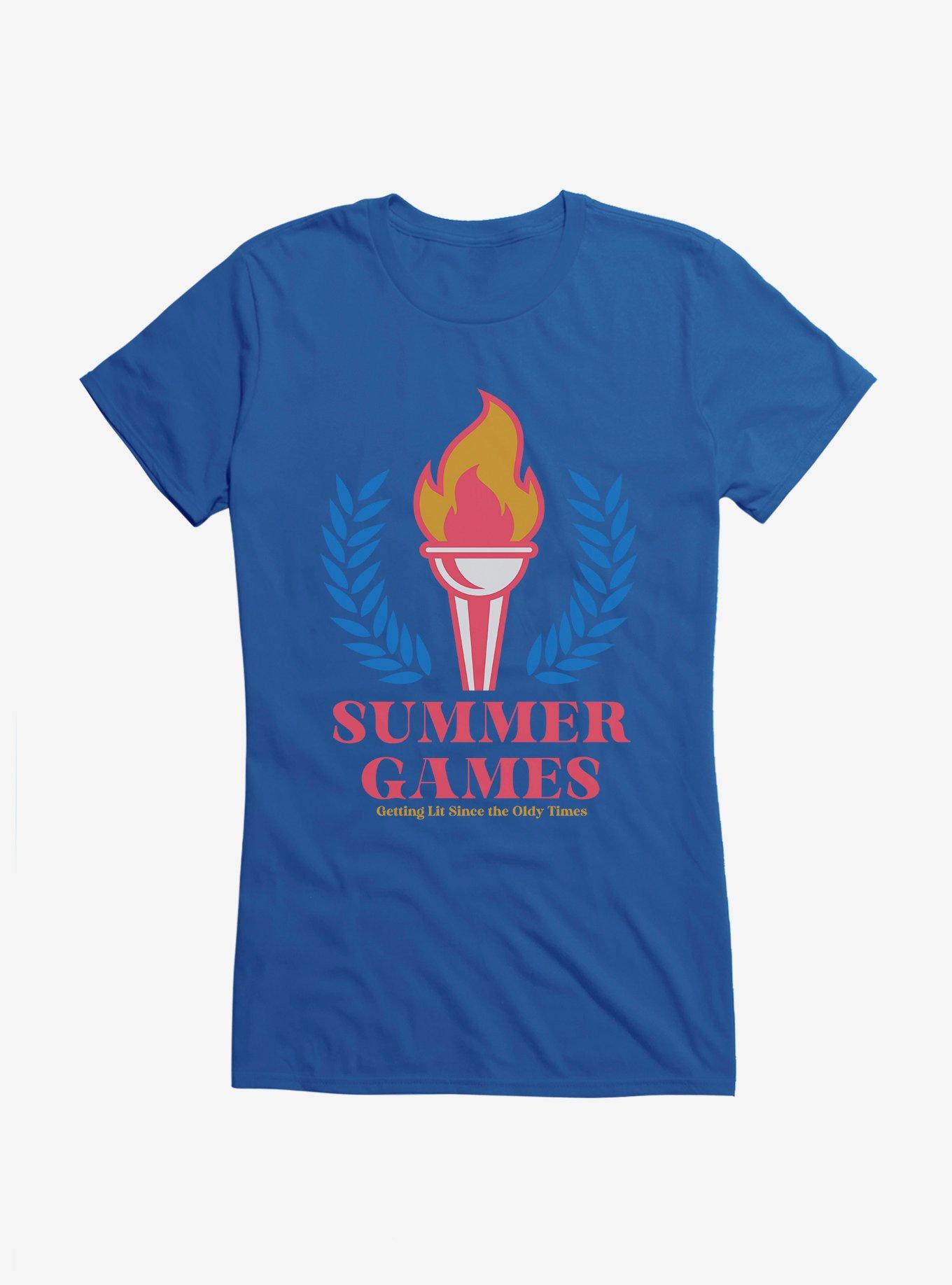 Olympic Lit Since The Oldy Times Girls T-Shirt, ROYAL, hi-res