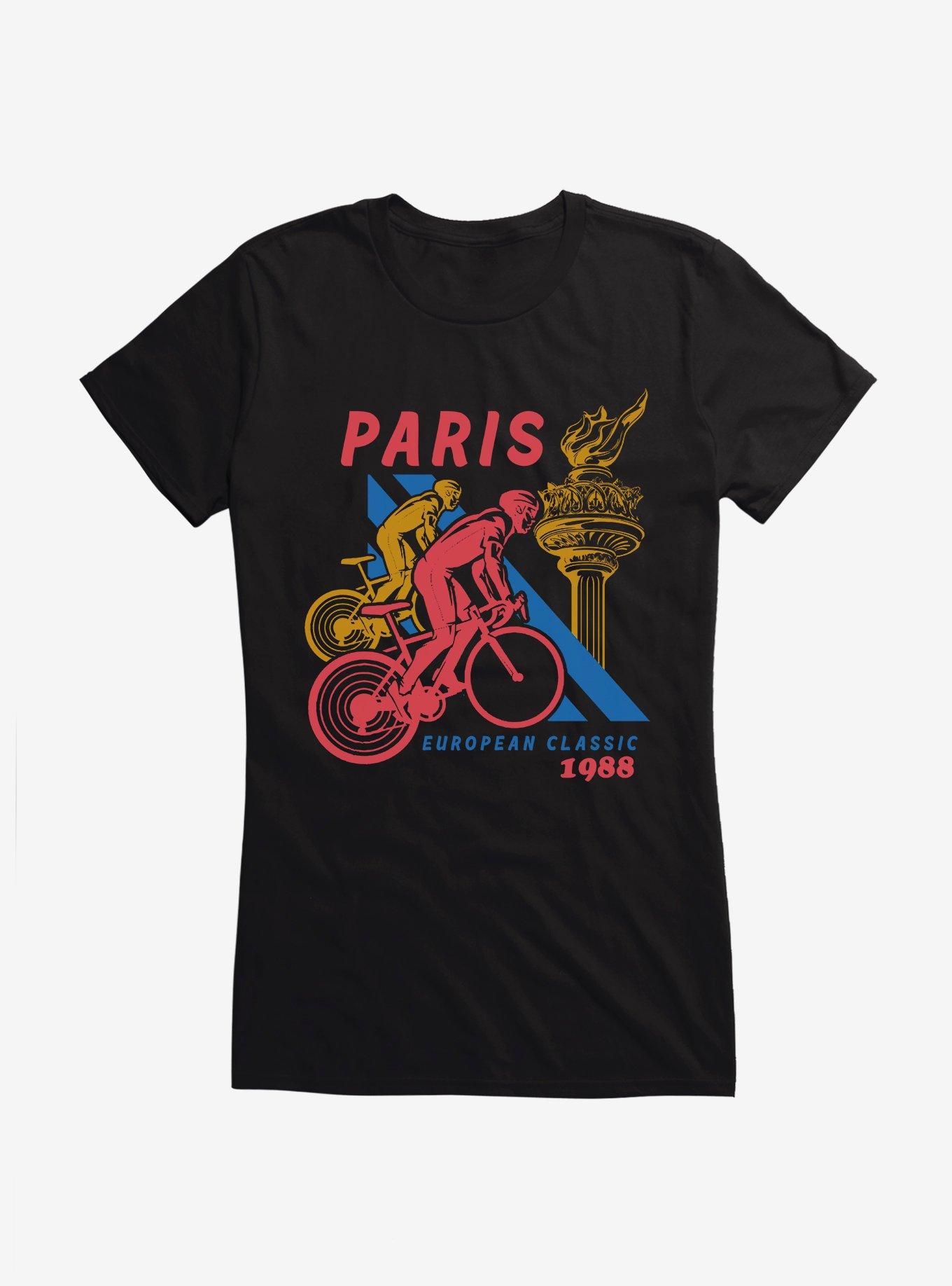 Olympic Cycling Paris 1988 Girls T-Shirt, BLACK, hi-res