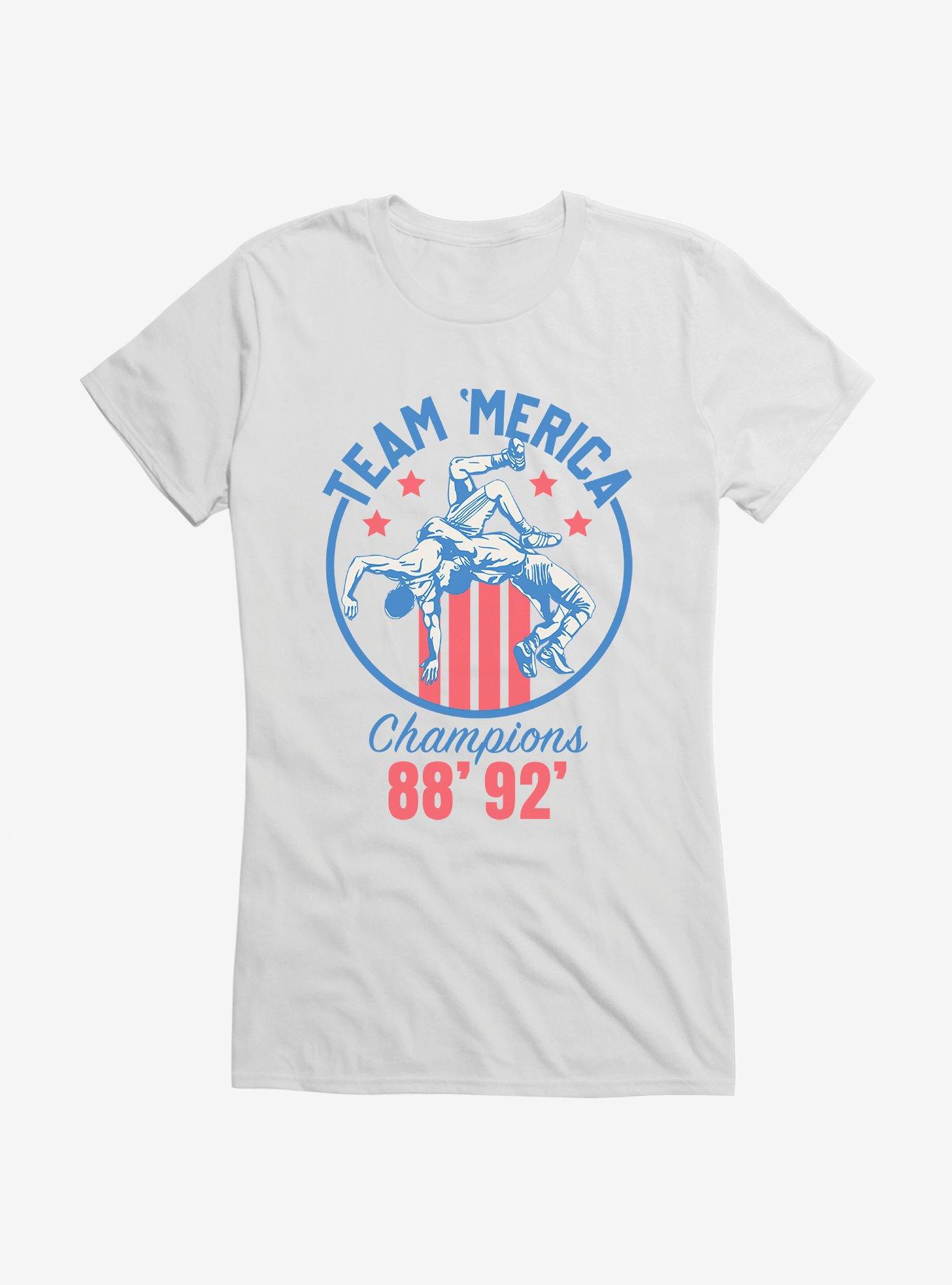 Olympic Team American Champs 1988 1992 Girls T-Shirt, WHITE, hi-res