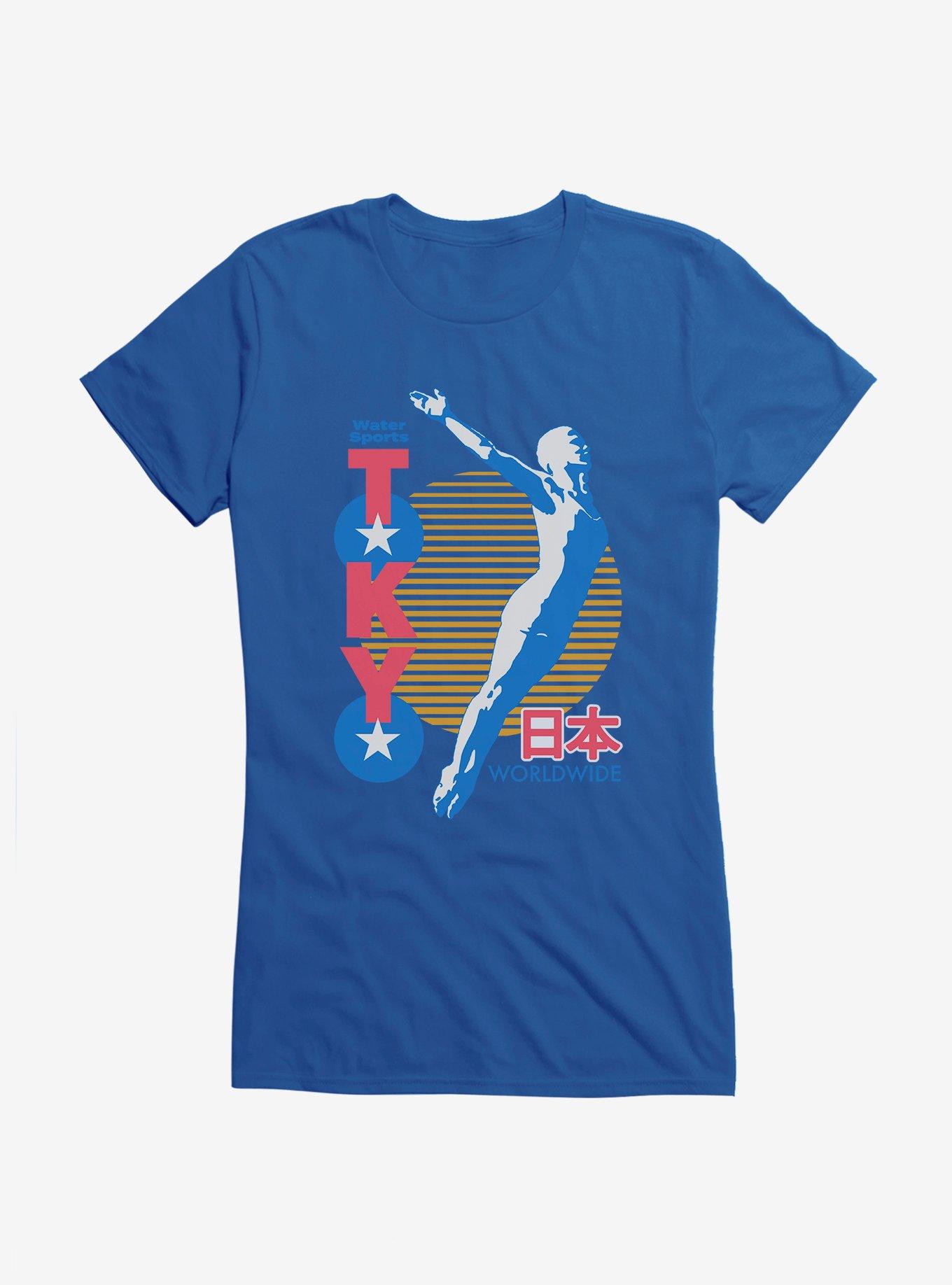 Olympic Water Sports Tokyo Worldwide Girls T-Shirt, ROYAL, hi-res