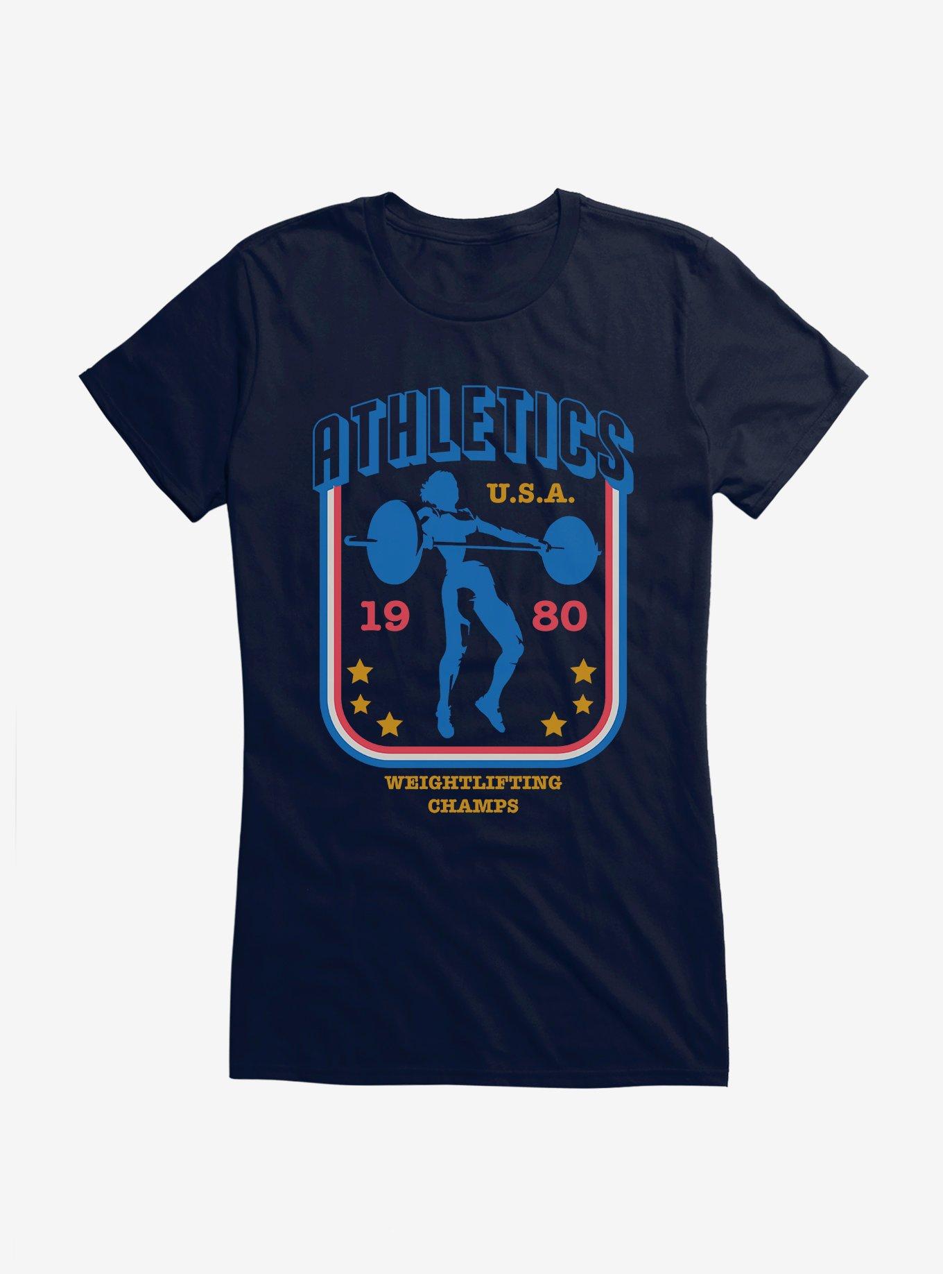 Olympic Weightlifting Champs 1980 USA Girls T-Shirt, , hi-res