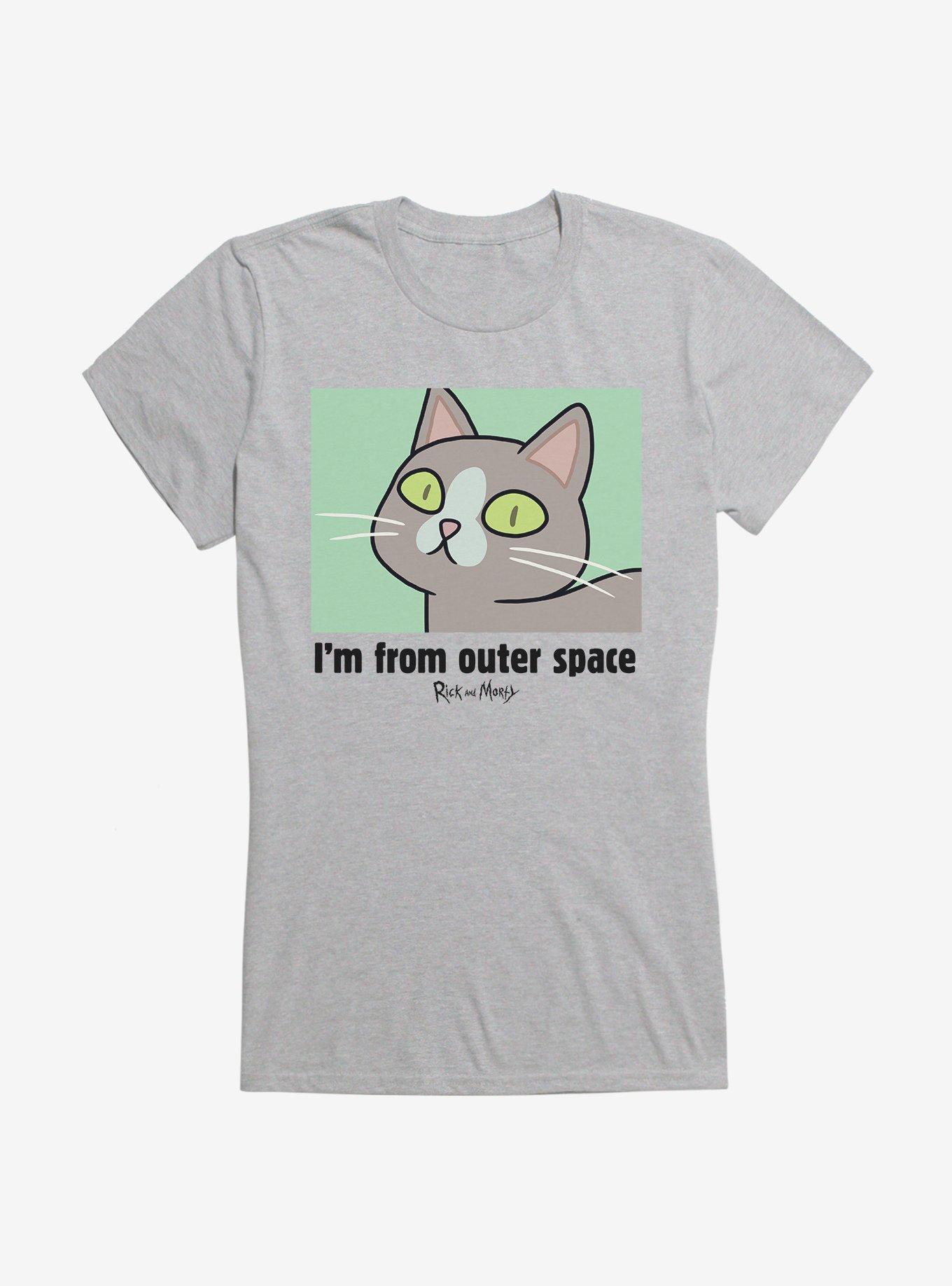 Rick And Morty From Outer Space Girls T-Shirt, SPORT GRAY, hi-res