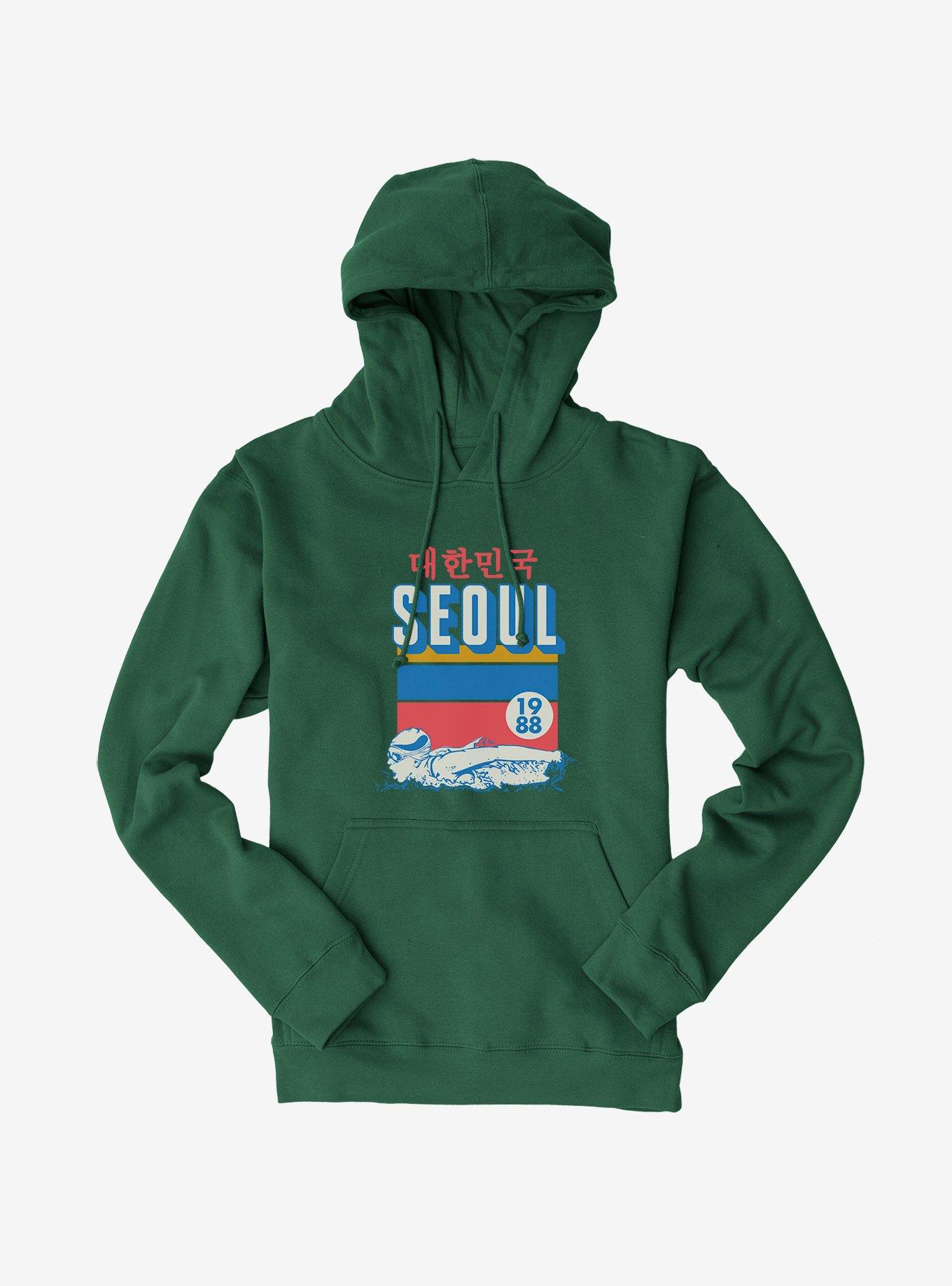 Olympic Swimming Seoul 1988 Hoodie, FOREST GREEN, hi-res