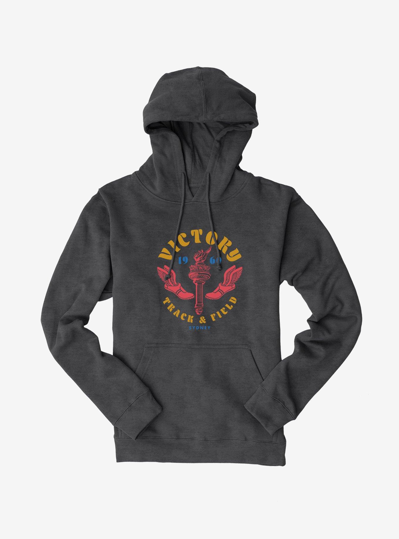 Olympic Track & Field Victory Sydney 1960 Hoodie, CHARCOAL, hi-res