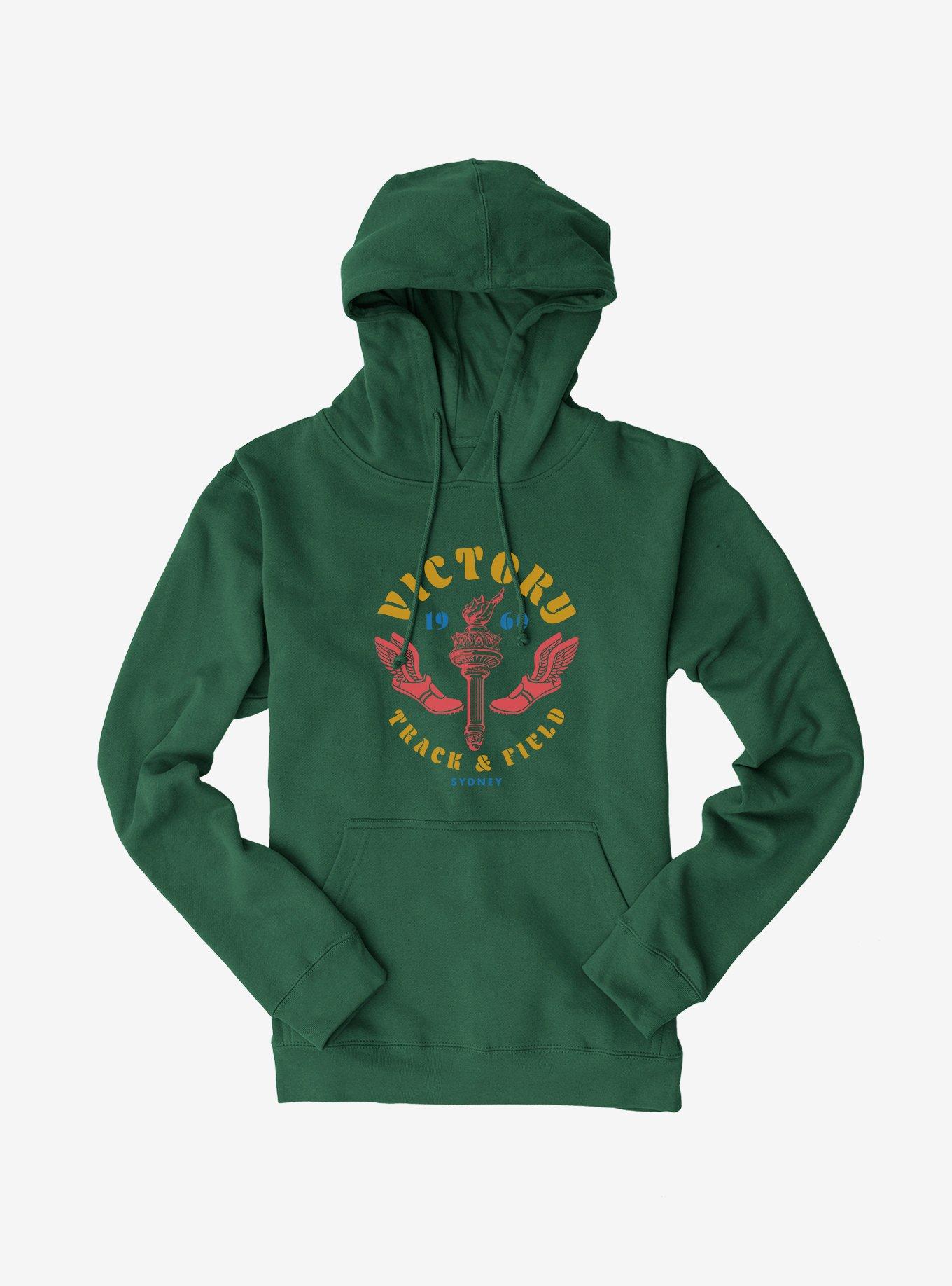 Olympic Track & Field Victory Sydney 1960 Hoodie, FOREST GREEN, hi-res