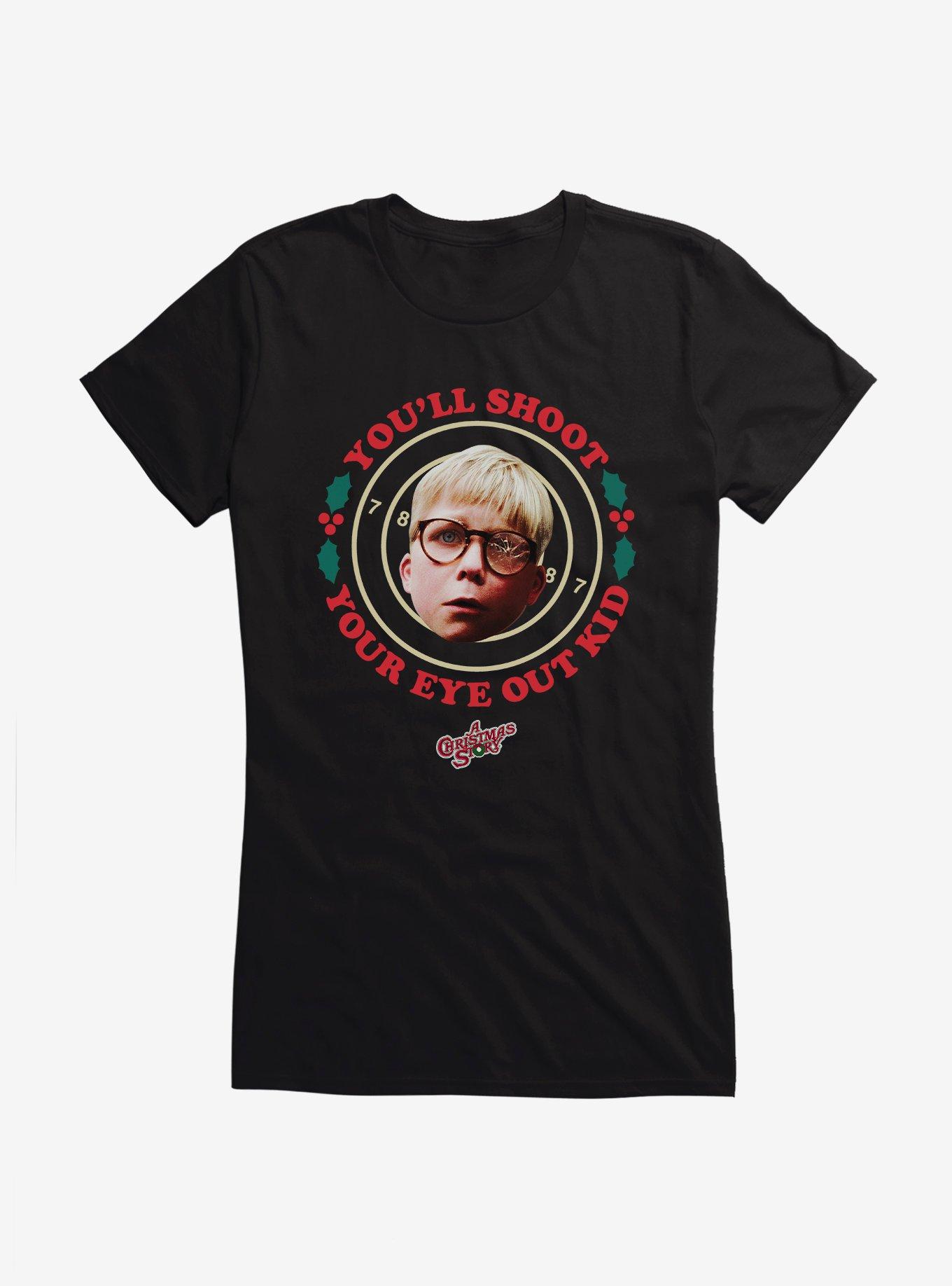 A Christmas Story Shoot Your Eye Out Girls T-Shirt, , hi-res