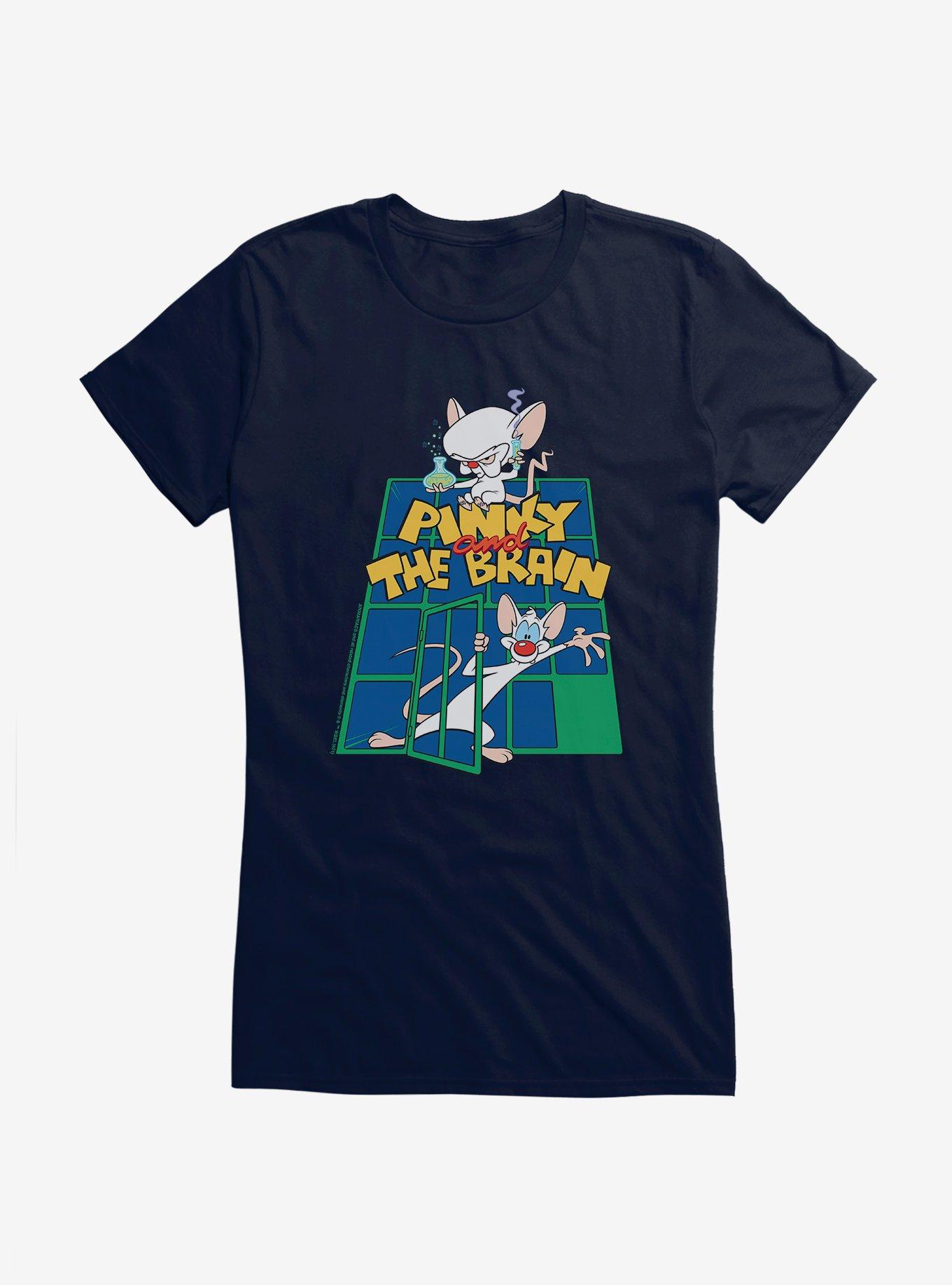 Animaniacs Pinky And The Brain Girls T-Shirt, NAVY, hi-res