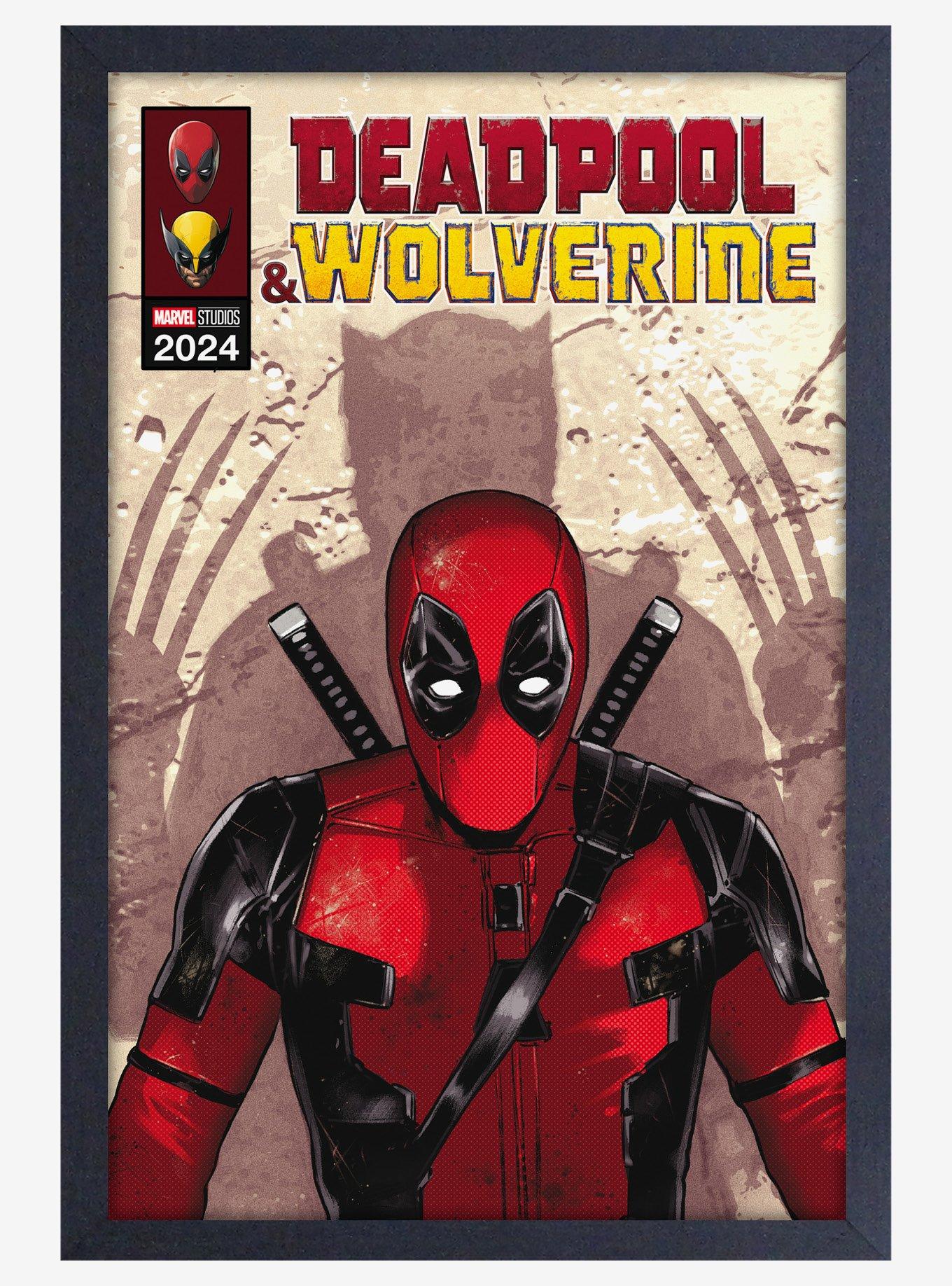 Marvel Deadpool 3 Shadow Wood Wall Art, , hi-res