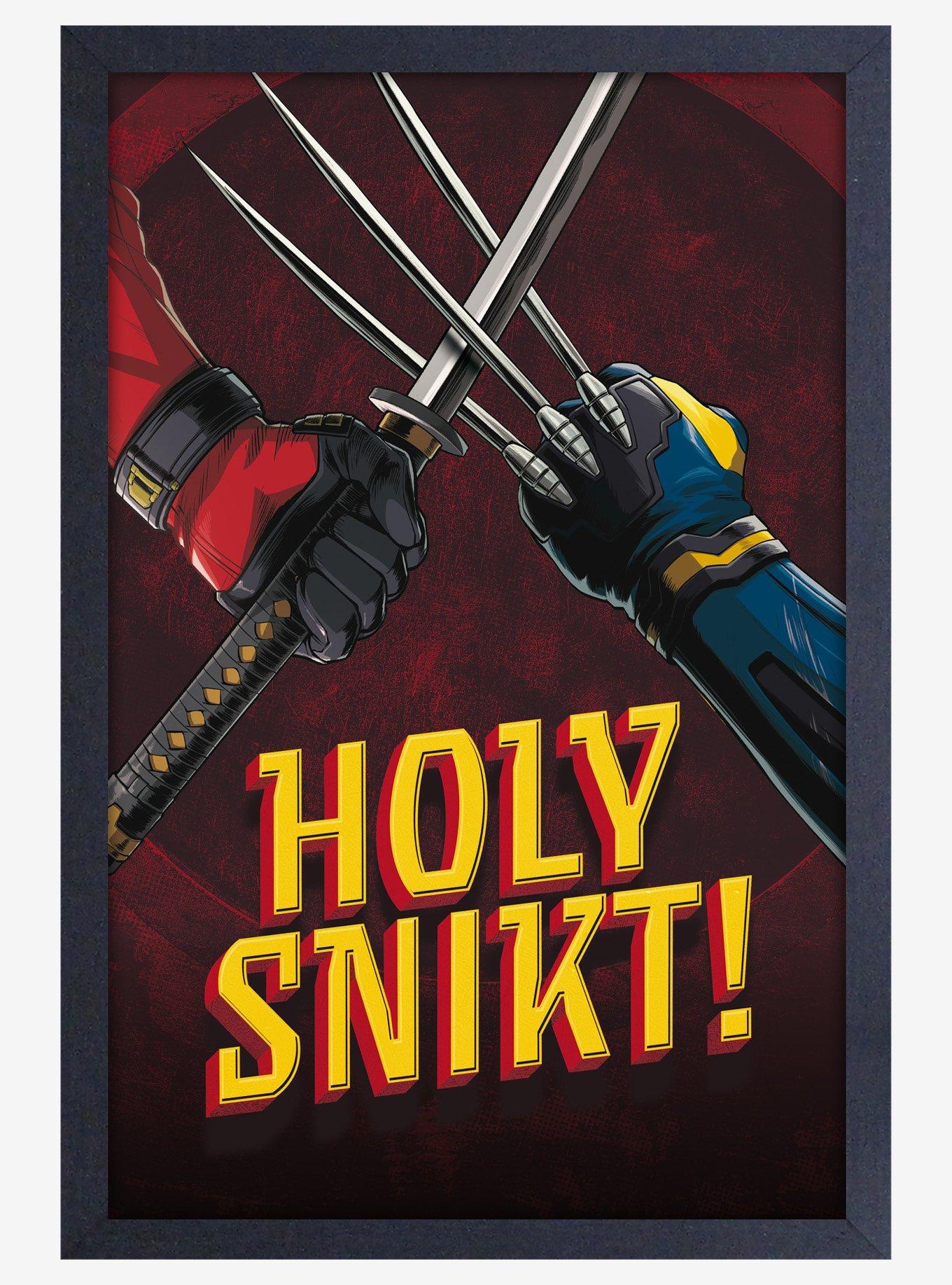 Marvel Deadpool 3 Holy Snikt Wood Wall Art, , hi-res