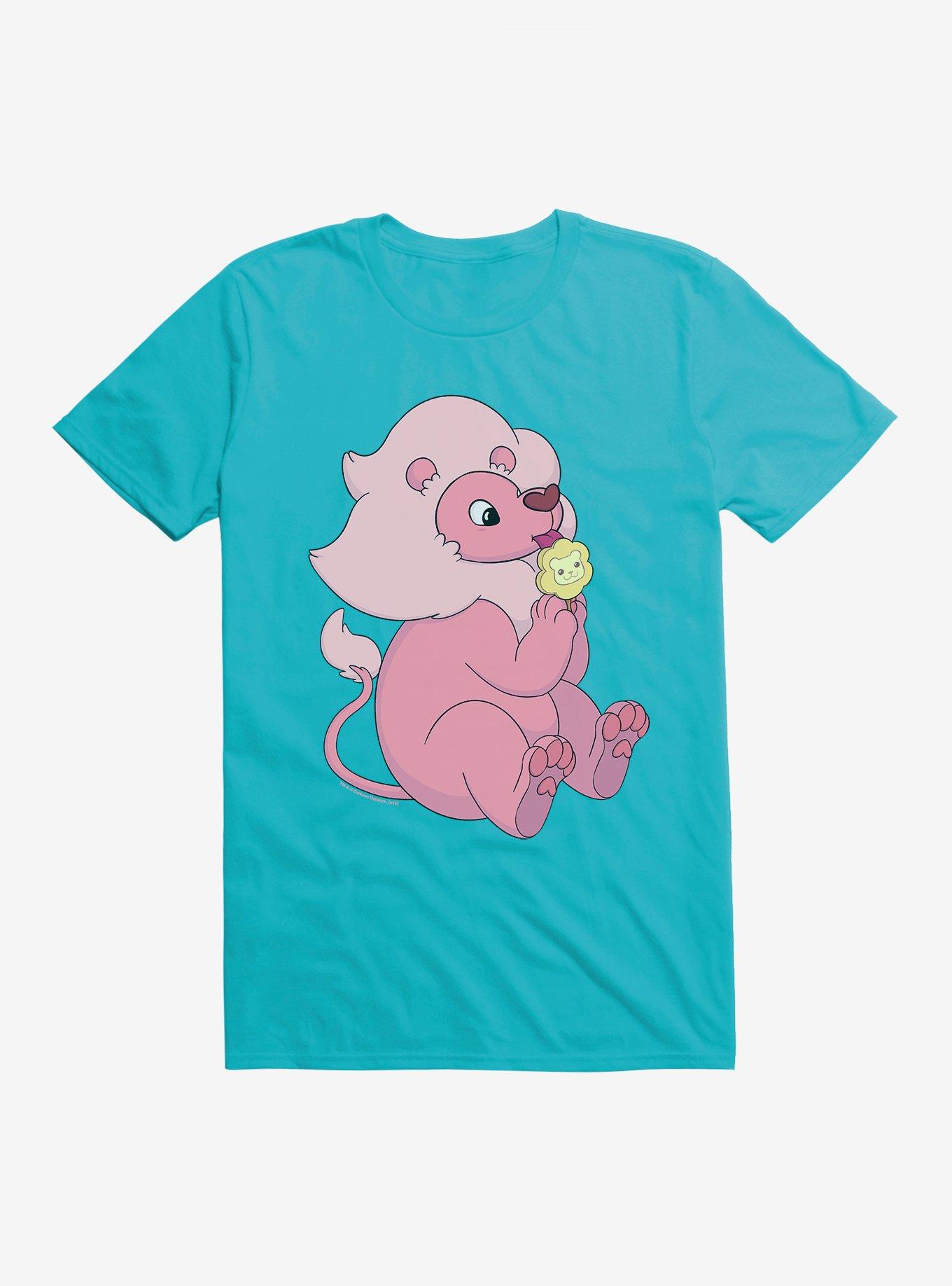Steven Universe Lion Licker T-Shirt, TROPICAL BLUE, hi-res