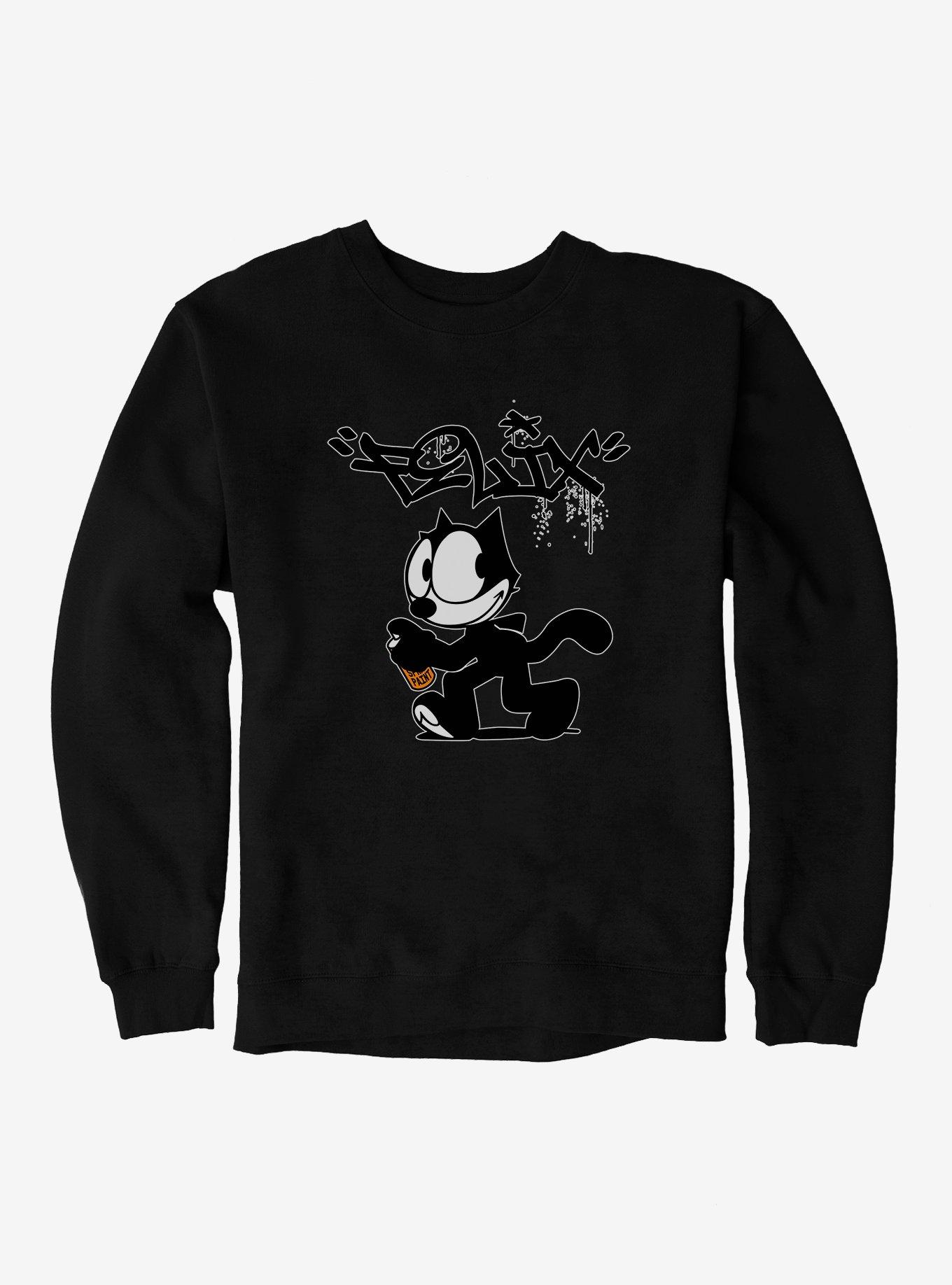 Felix The Cat Spray Painting Felix Sweatshirt
