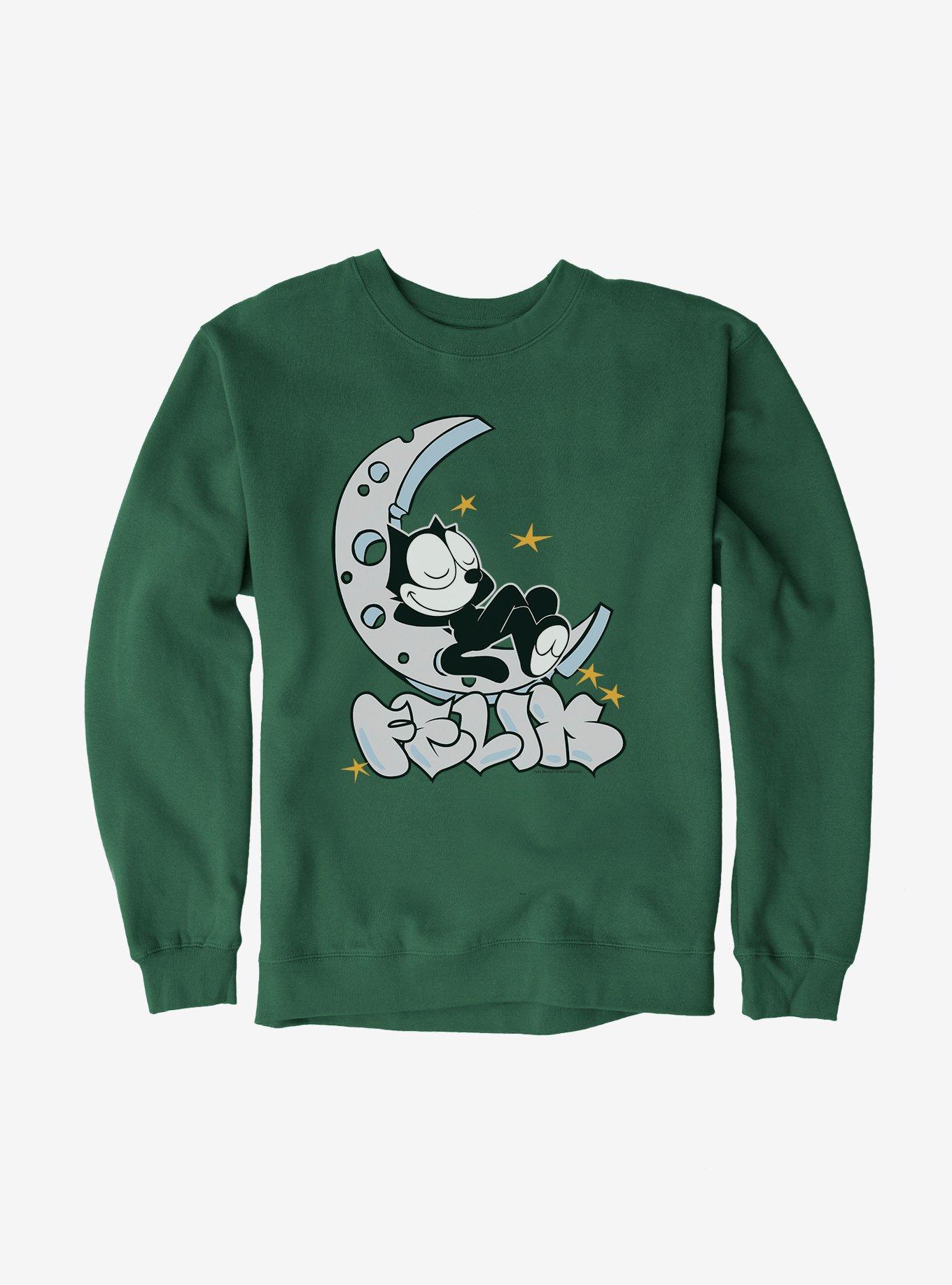 Felix The Cat Sweet Dreams Sweatshirt, FOREST GREEN, hi-res