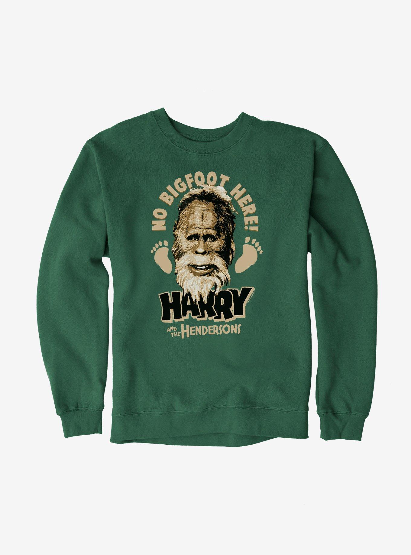 Harry And The Hendersons No Bigfoot Here! Sweatshirt, FOREST GREEN, hi-res