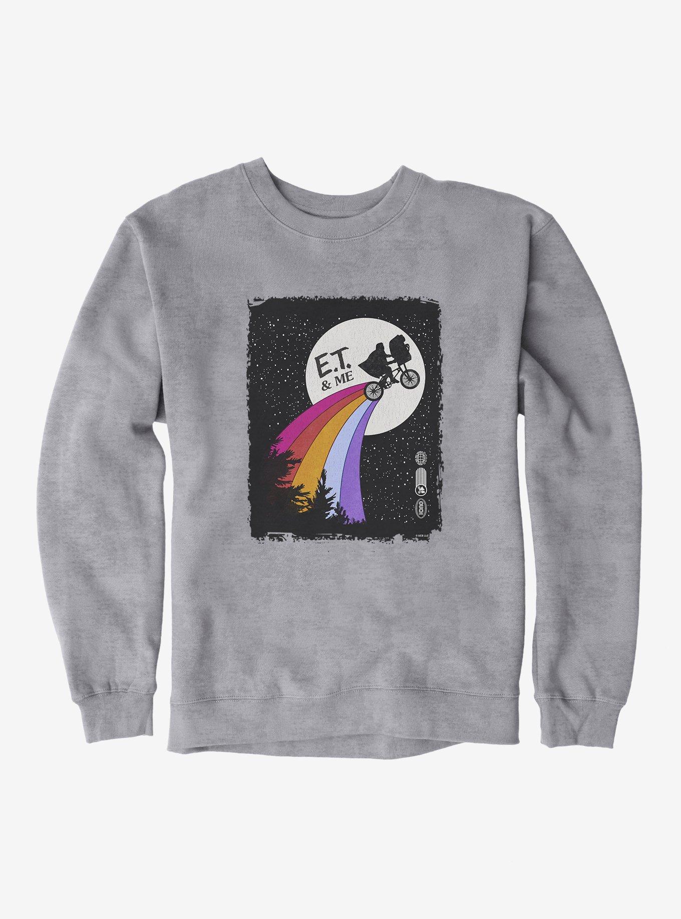 E.T. 40th Anniversary Rainbow Flight Graphic Sweatshirt, SPORT GRAY, hi-res